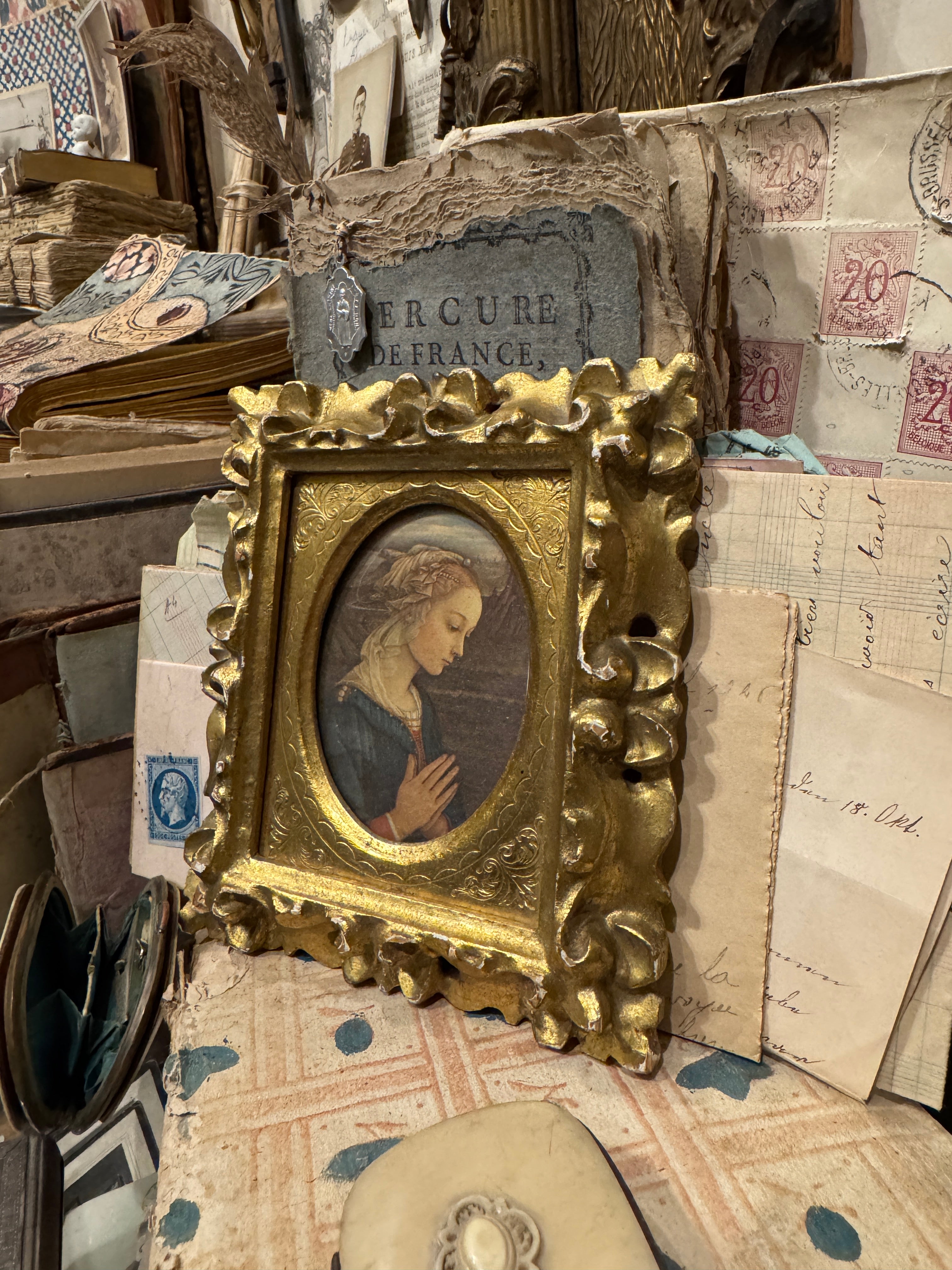 Antique French Gilt Framed Minature