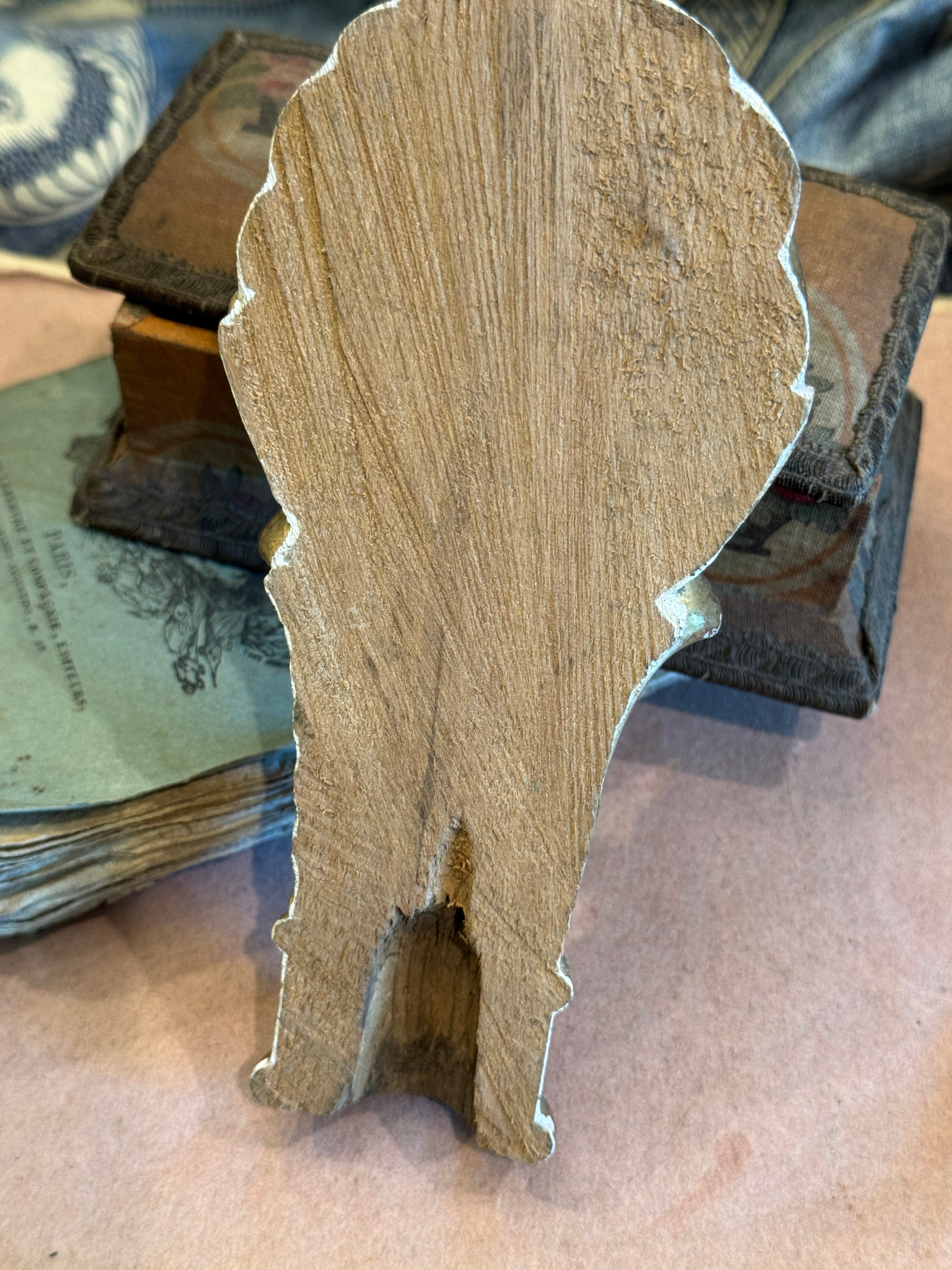 1800s French Gilt Wood Fragment