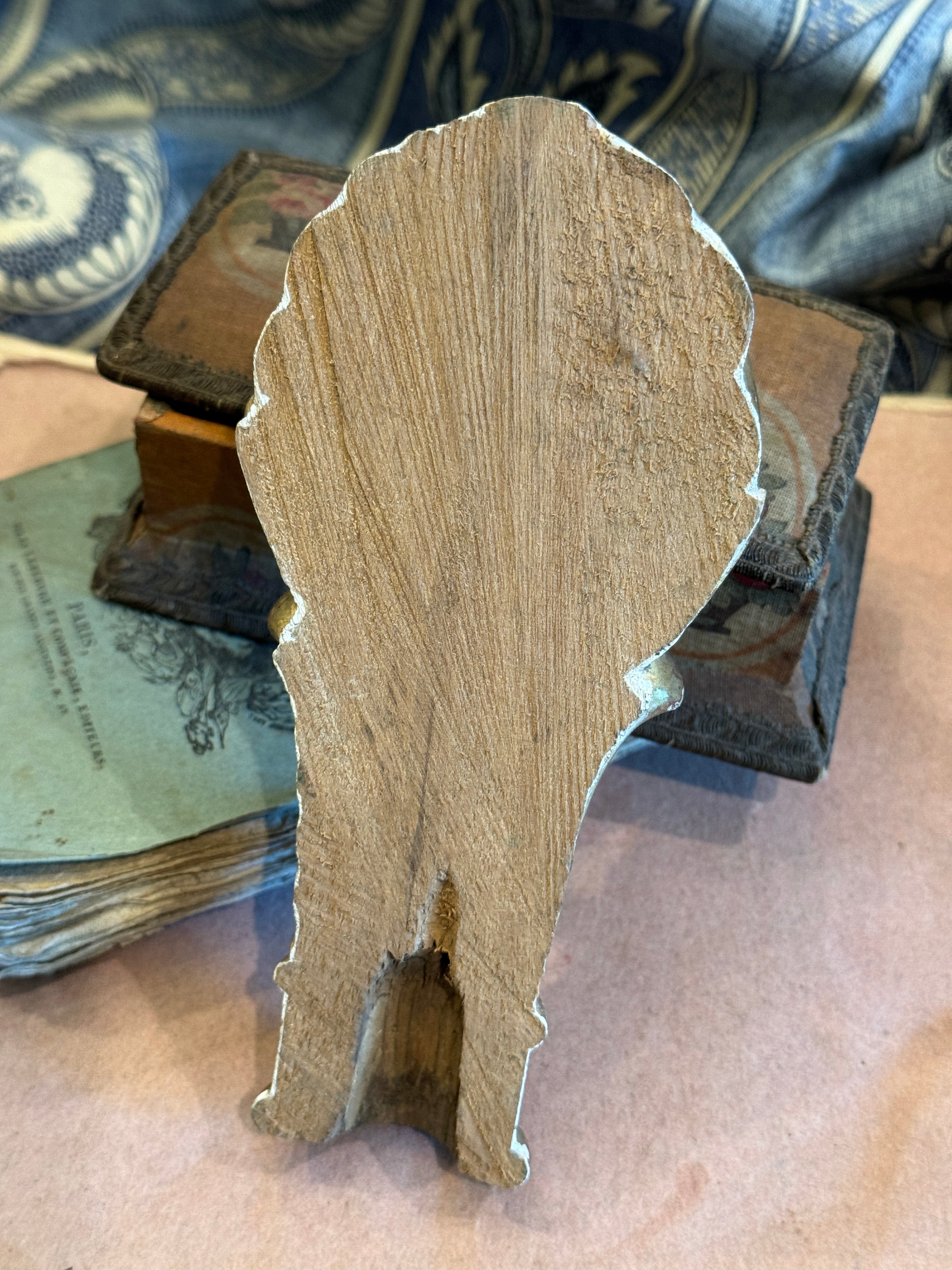 1800s French Gilt Wood Fragment