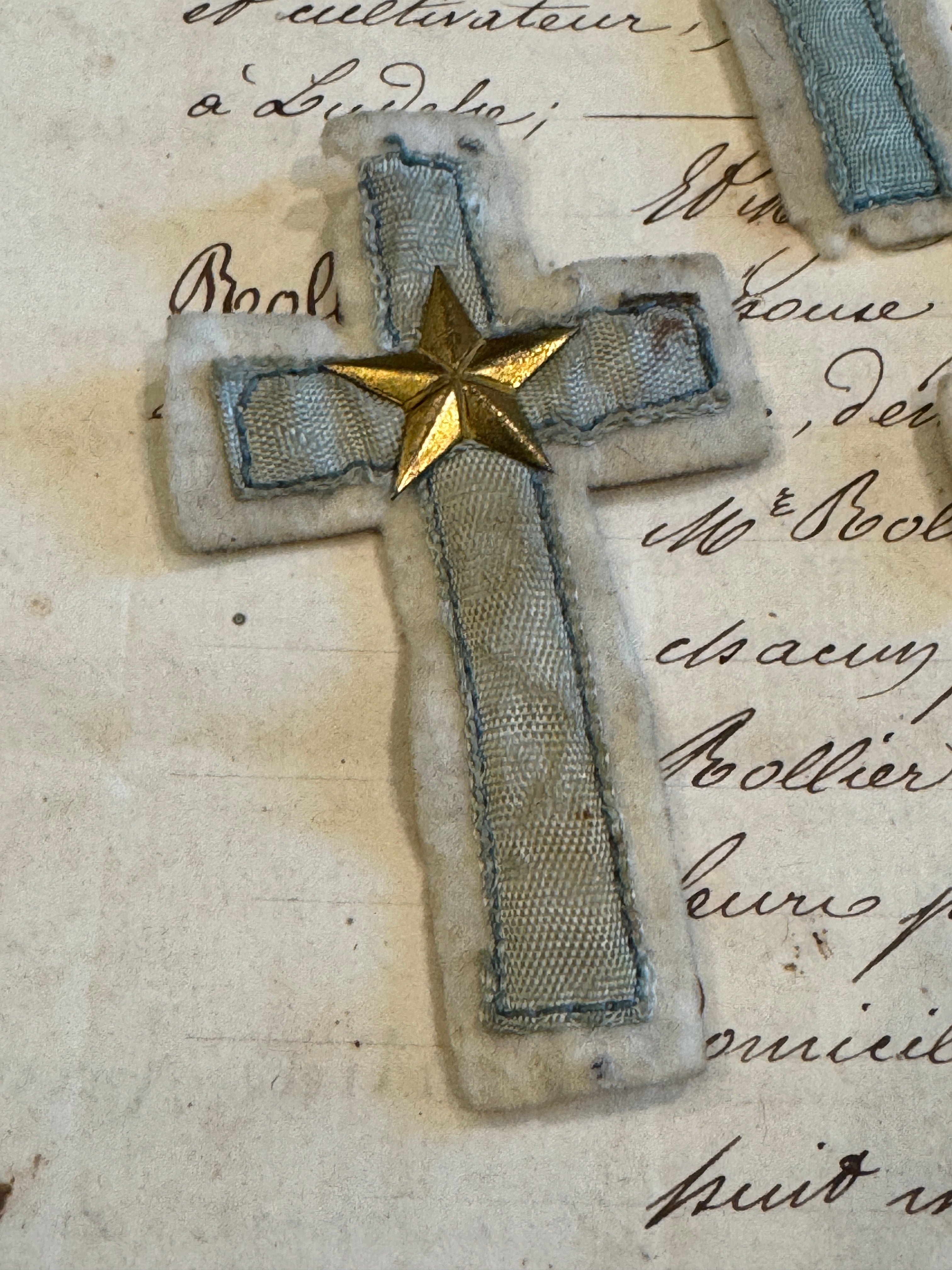 Antique French Agnes Dei Crosses