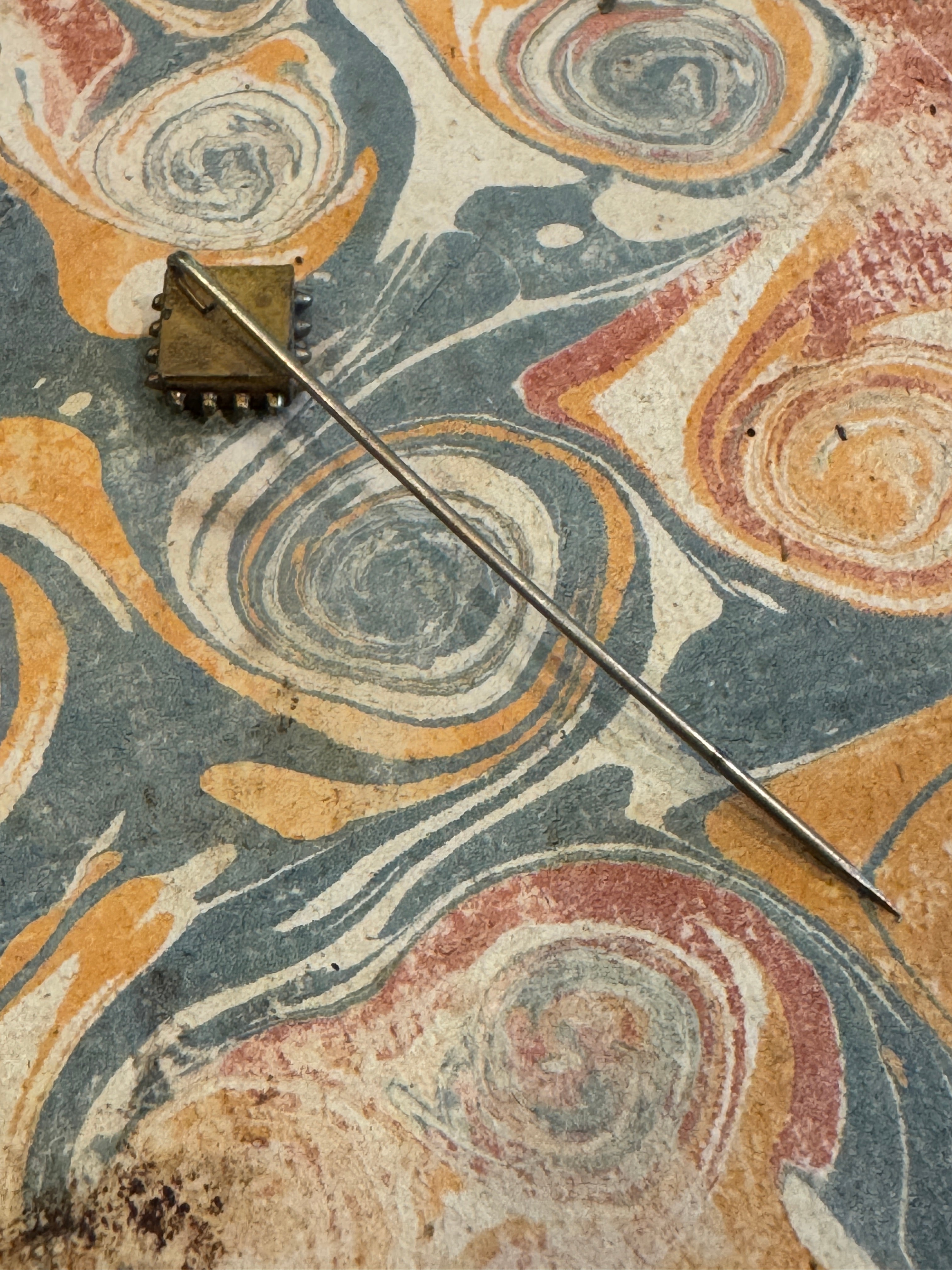 Antique Millefiori Micro Mosaic Italian stick pin
