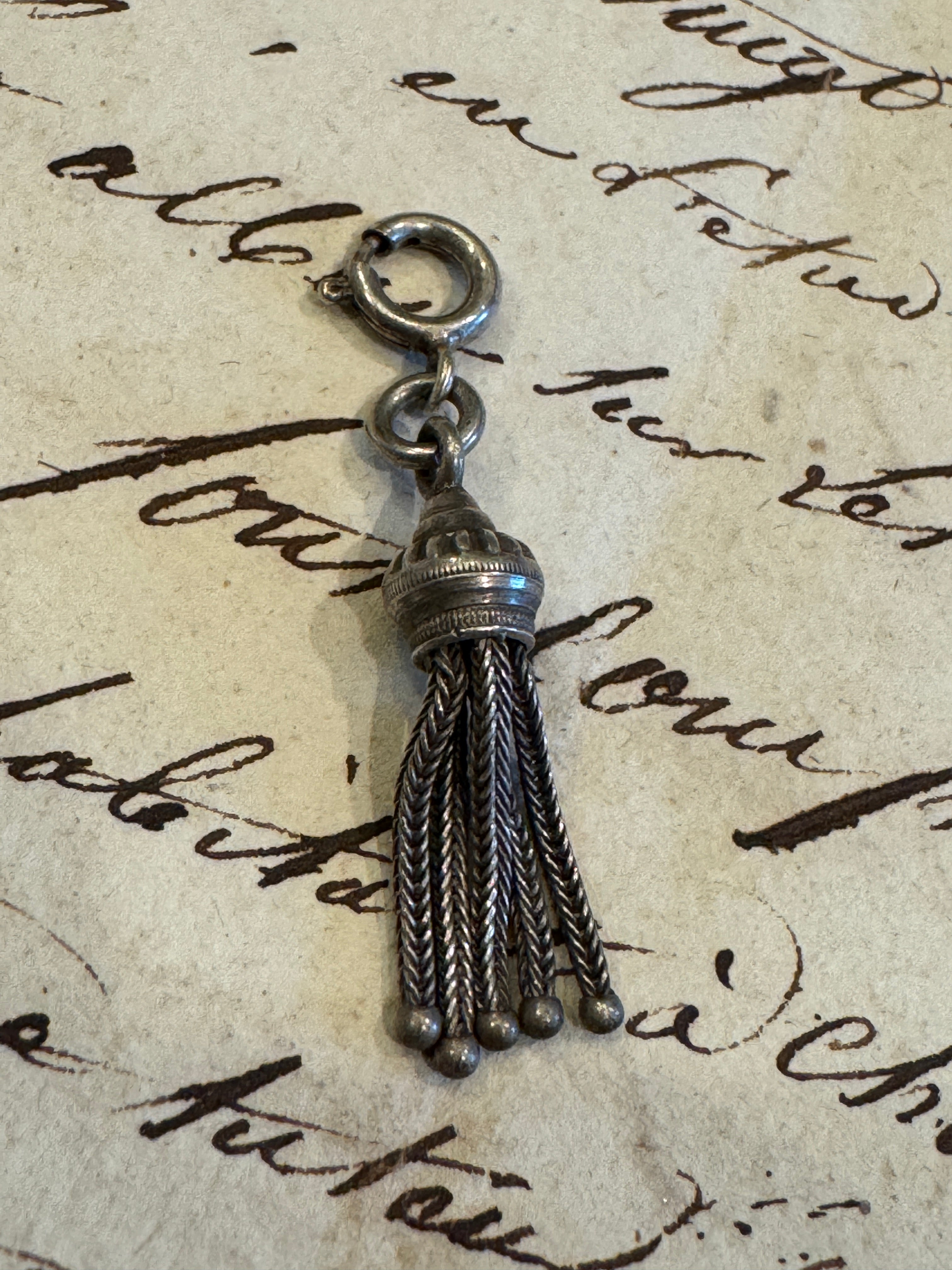 Antique Edwardian Silver Tassel