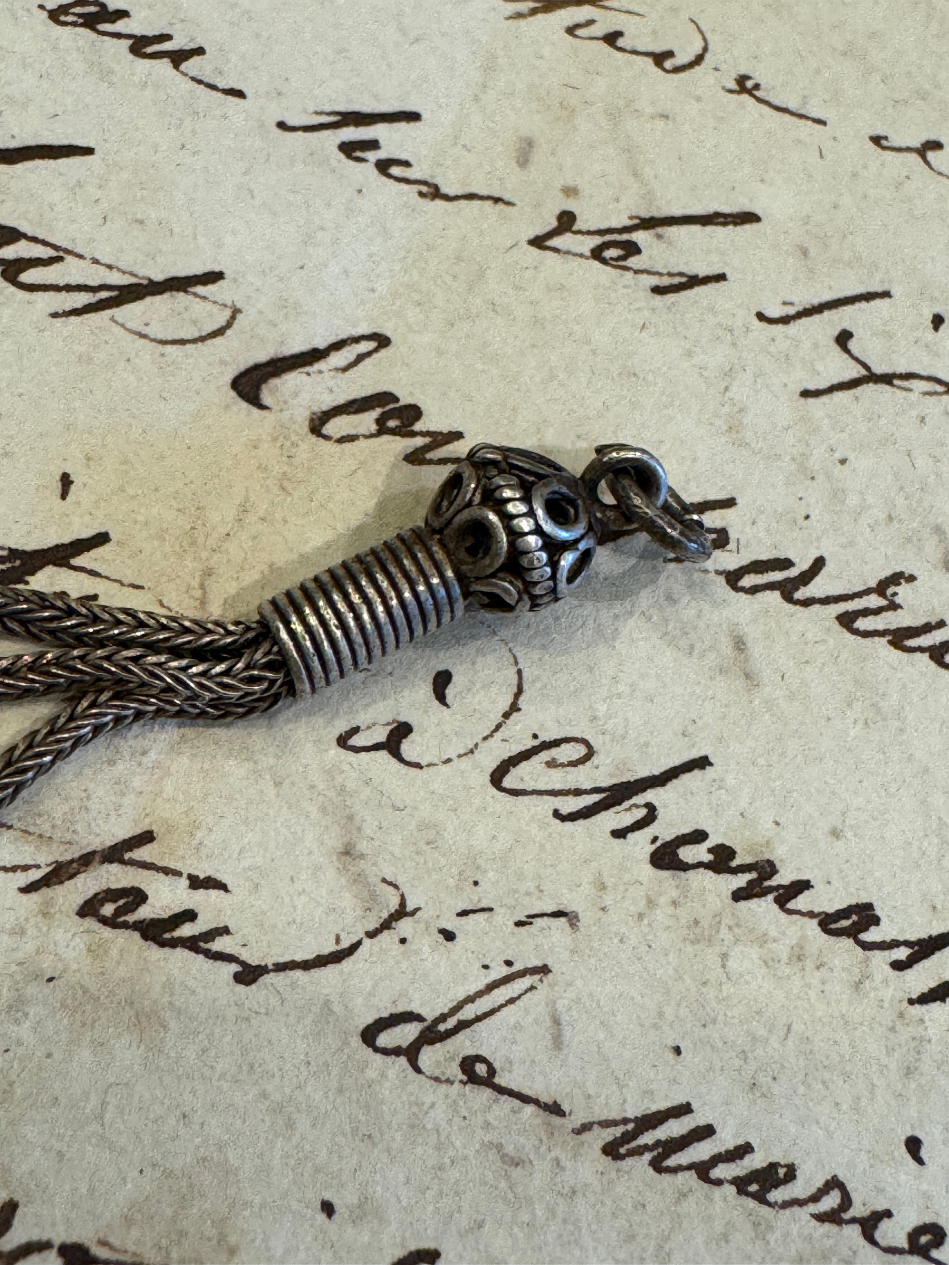 Antique Edwardian Silver Tassel