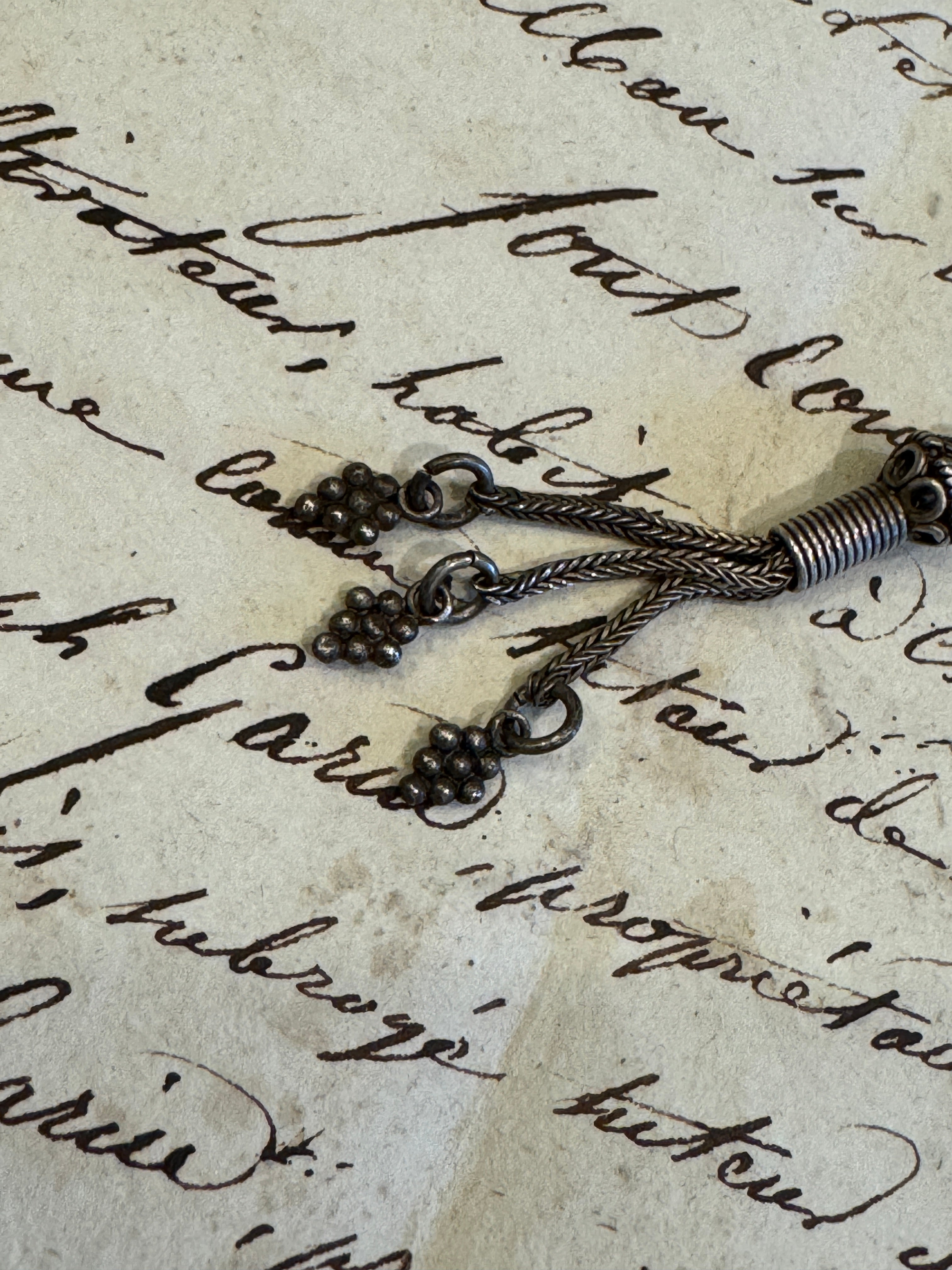Antique Edwardian Silver Tassel