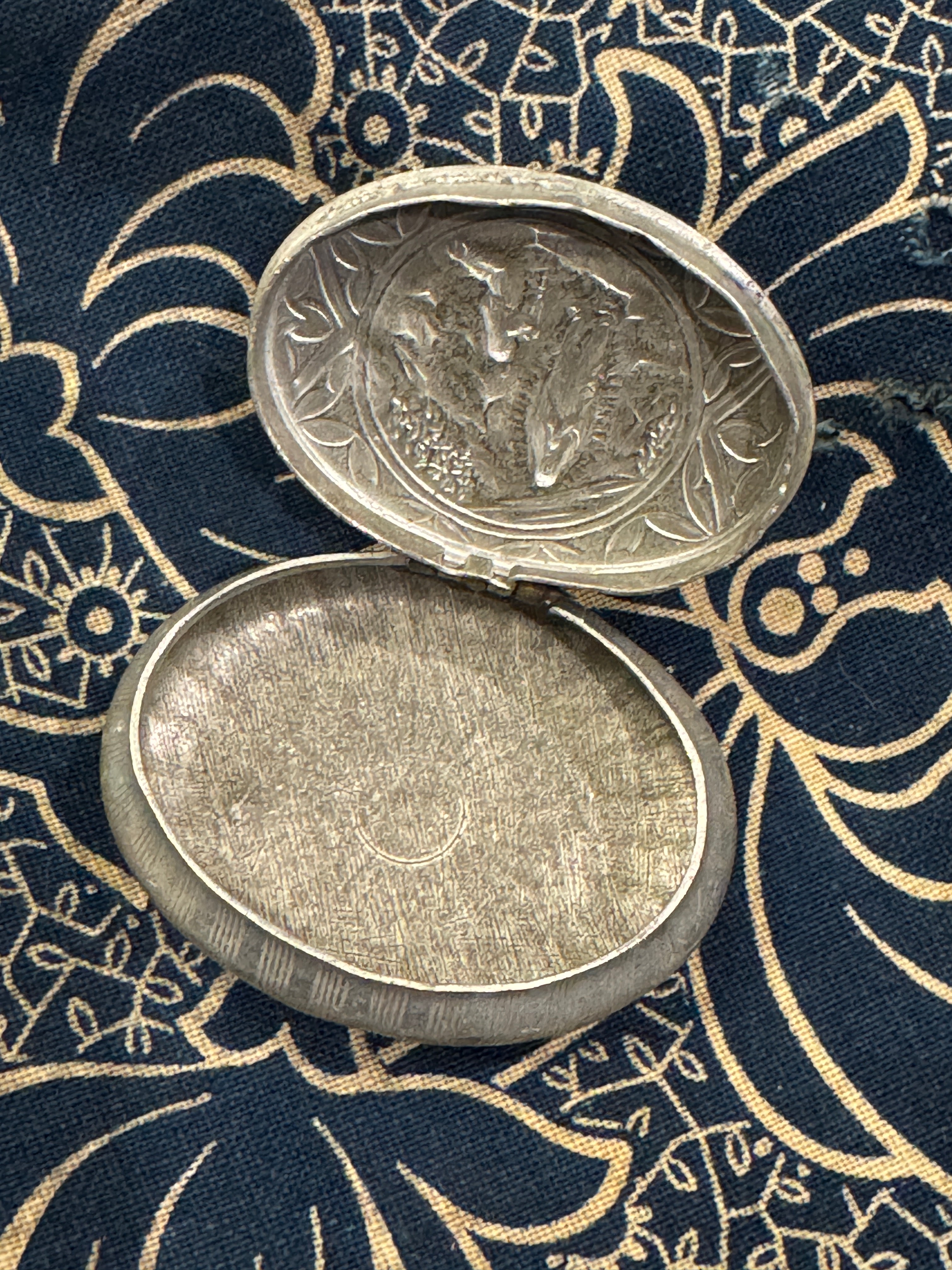 Antique French Rosary Case - The Virgin Mary and Bernadette