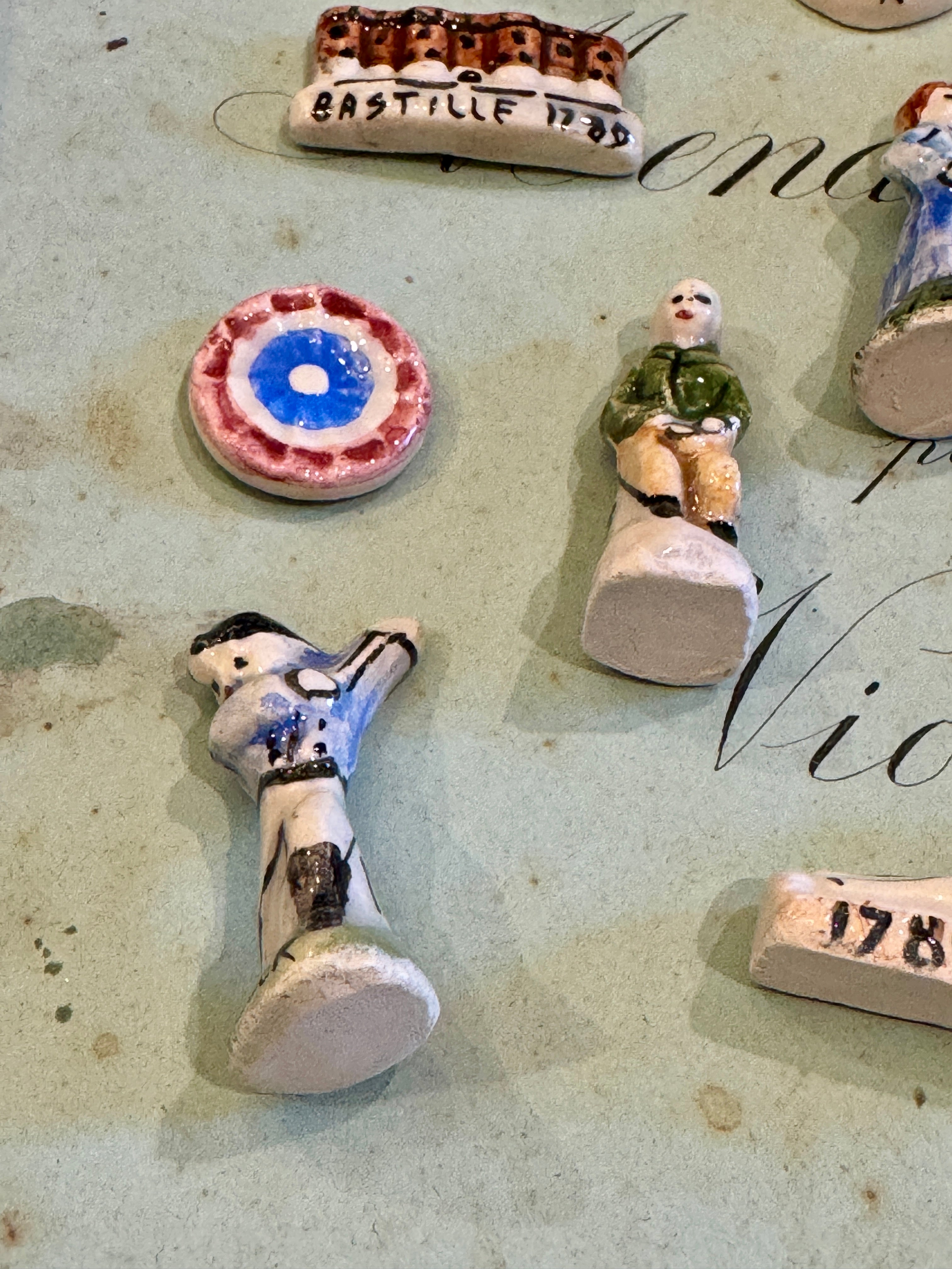 Set/10 Commemorative Ceramic French Revolution Feve's