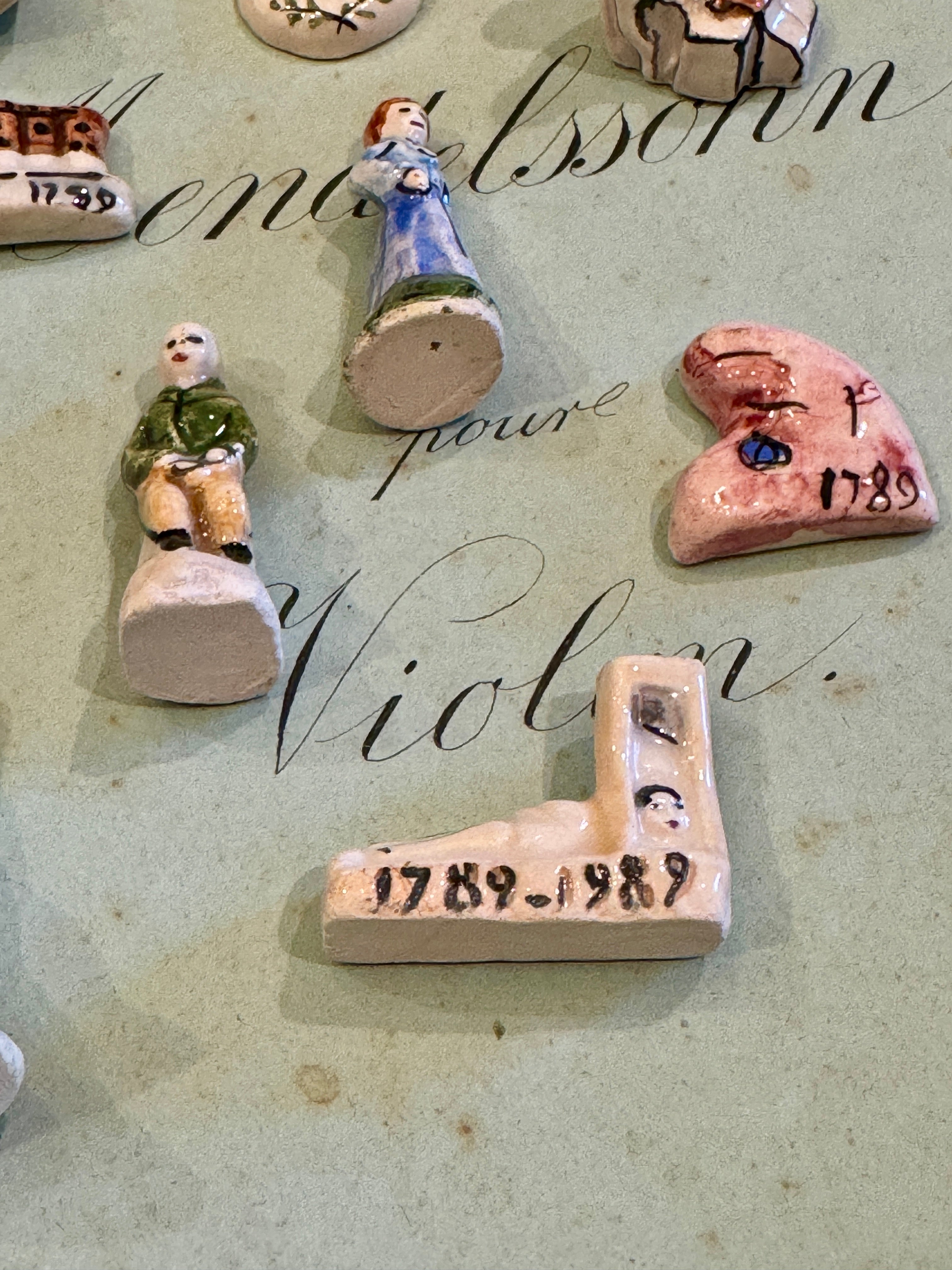 Set/10 Commemorative Ceramic French Revolution Feve's