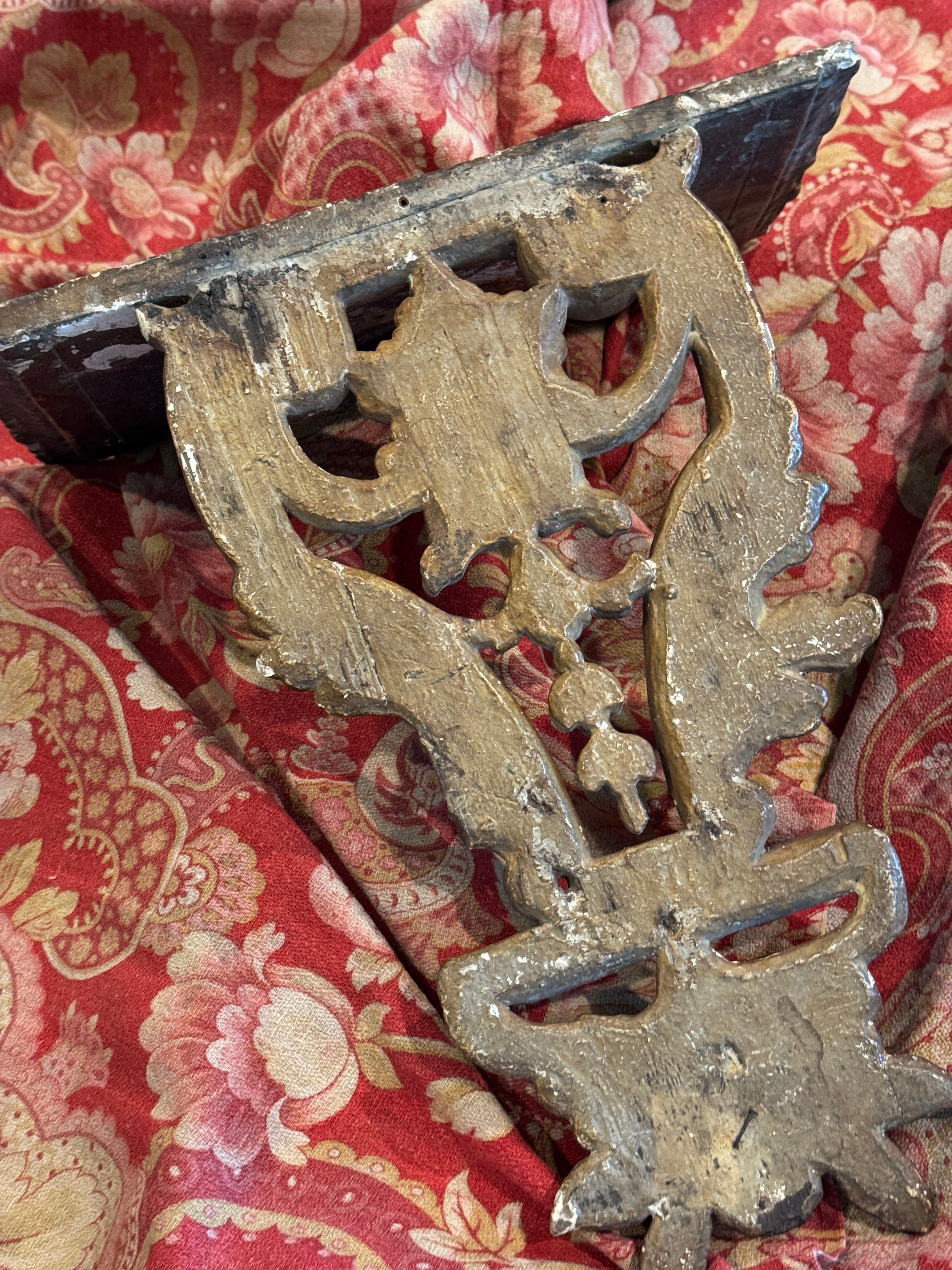 Antique 1700s French Architectural Shelf