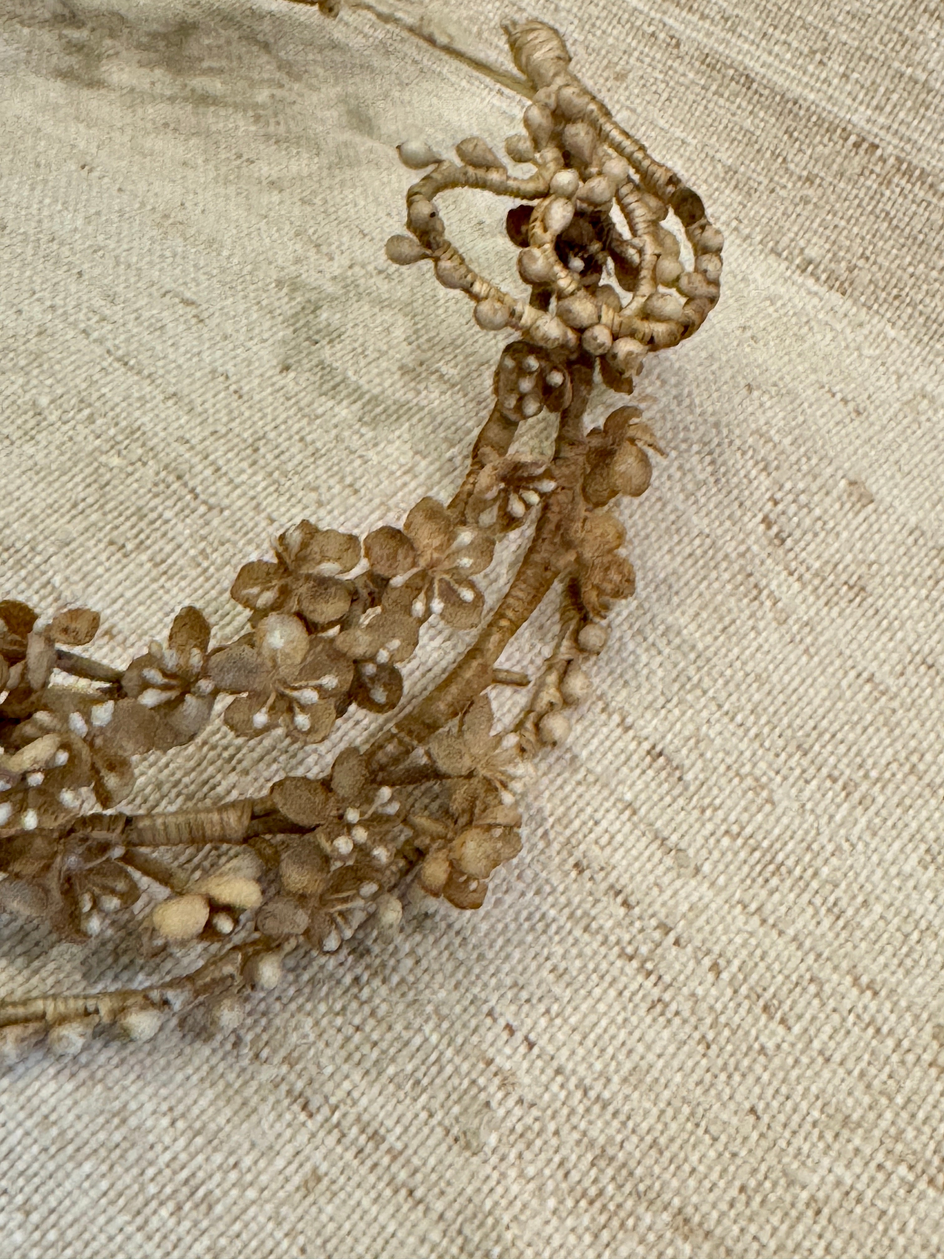 Antique 1800s French Wedding Crown or Hairpiece