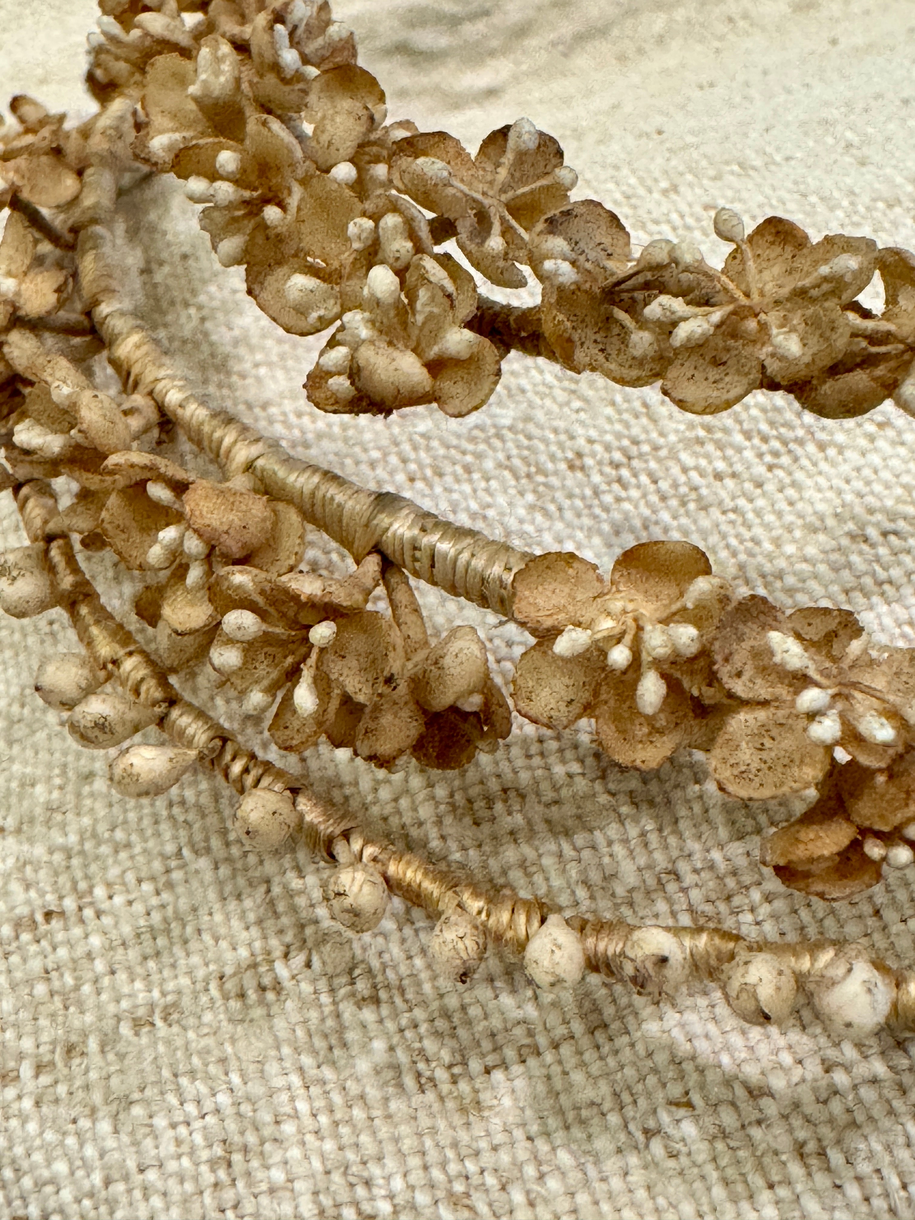 Antique 1800s French Wedding Crown or Hairpiece