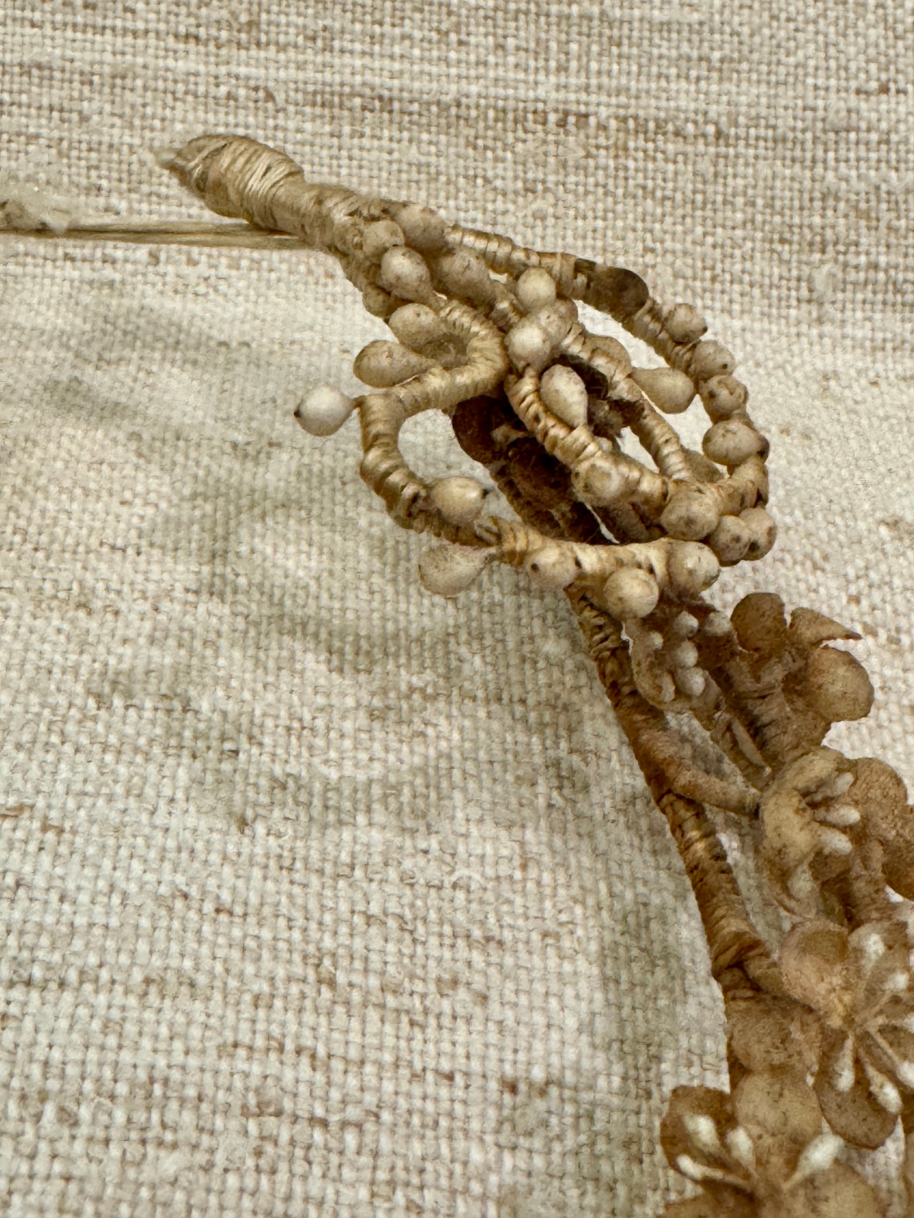 Antique 1800s French Wedding Crown or Hairpiece