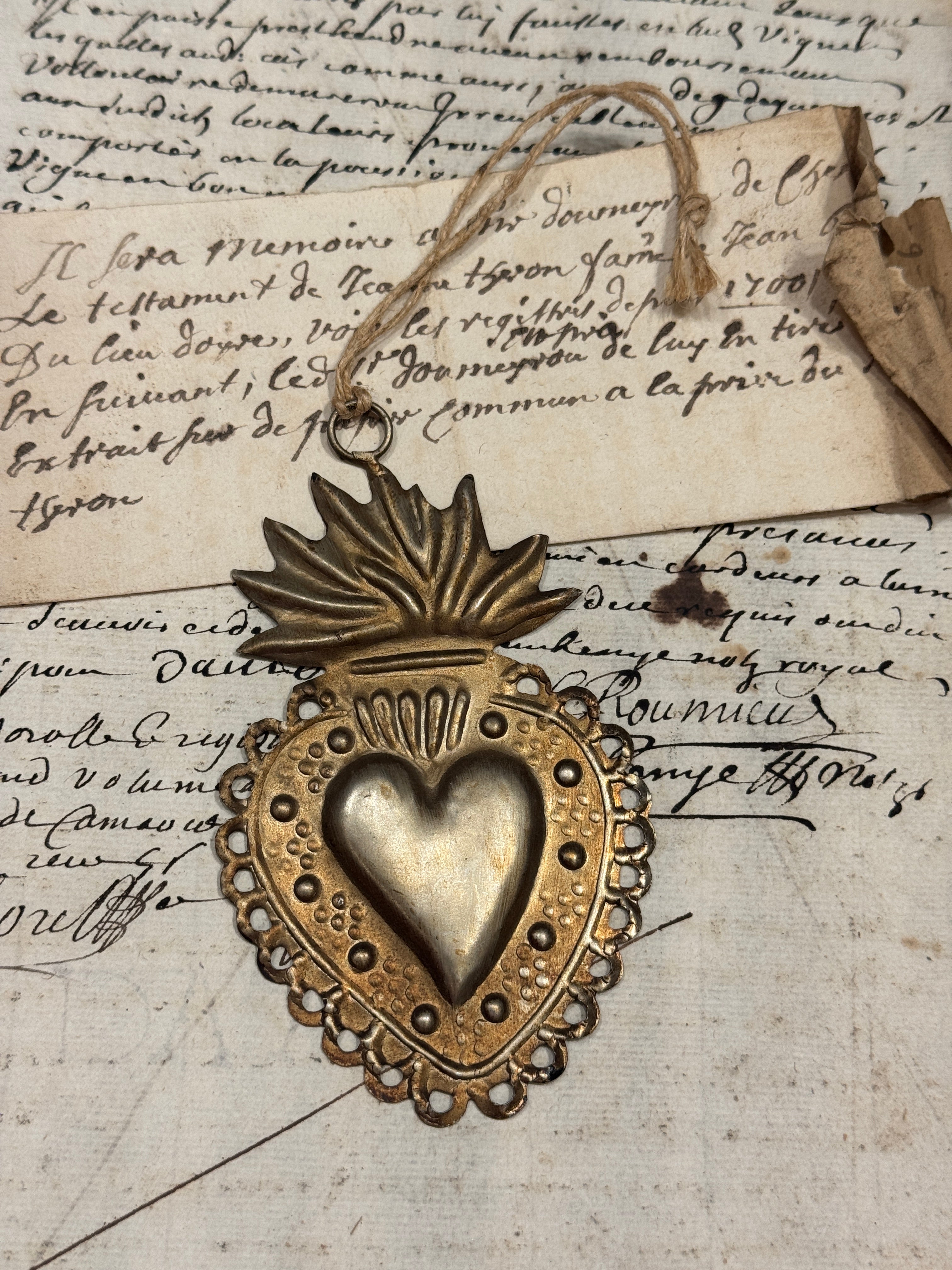 Sacred Heart Ex-Voto Ornament