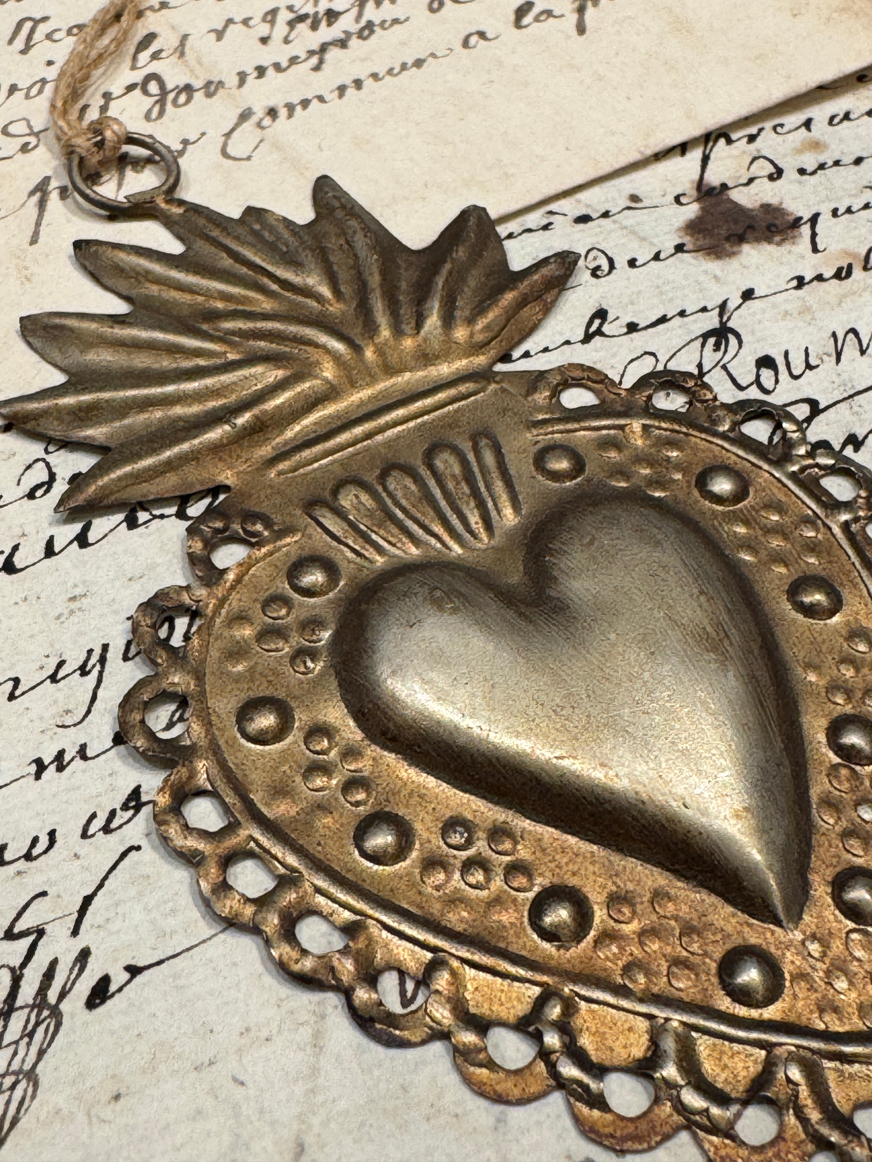 Sacred Heart Ex-Voto Ornament