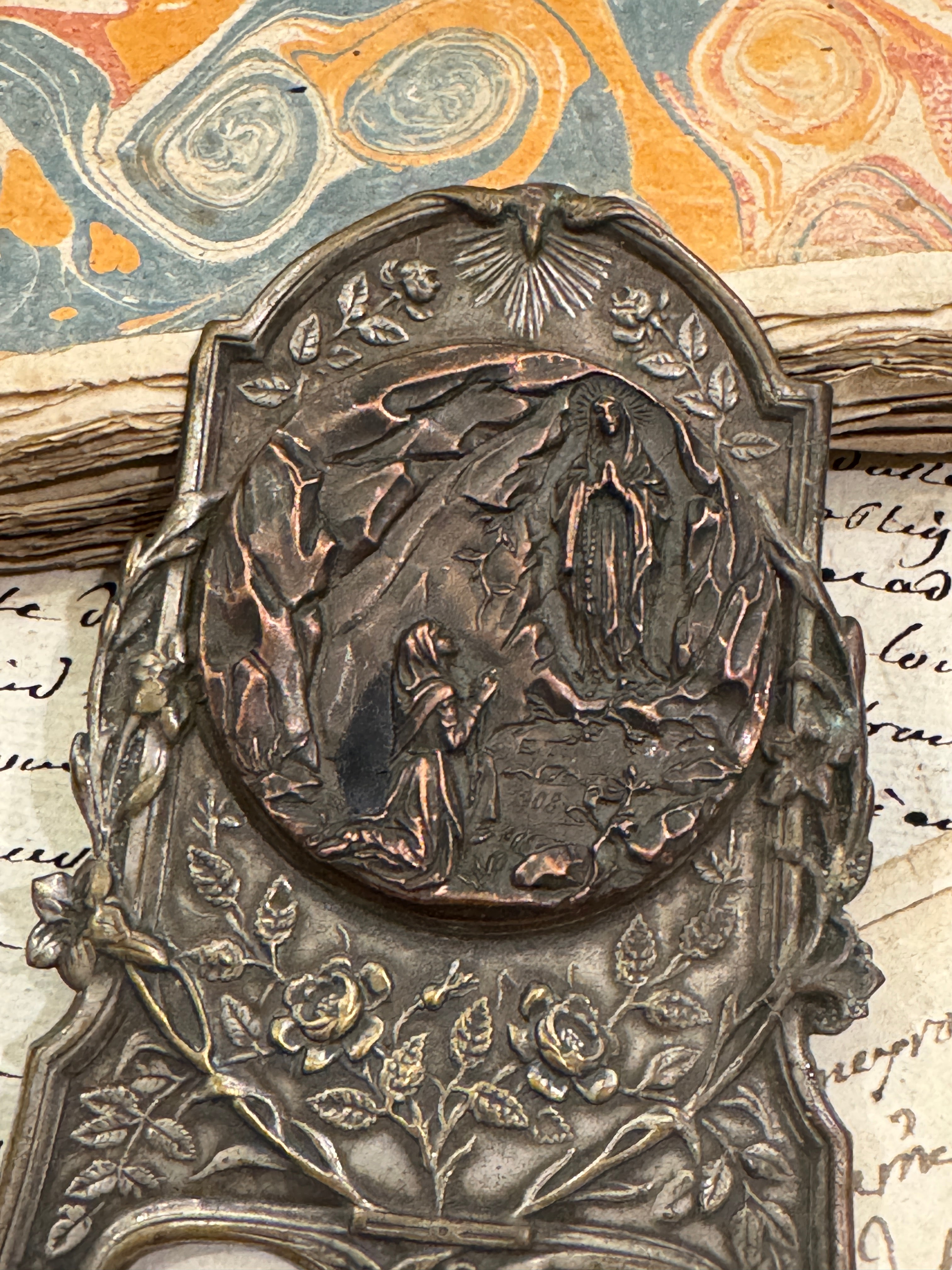 Antique French Relic from Lourdes