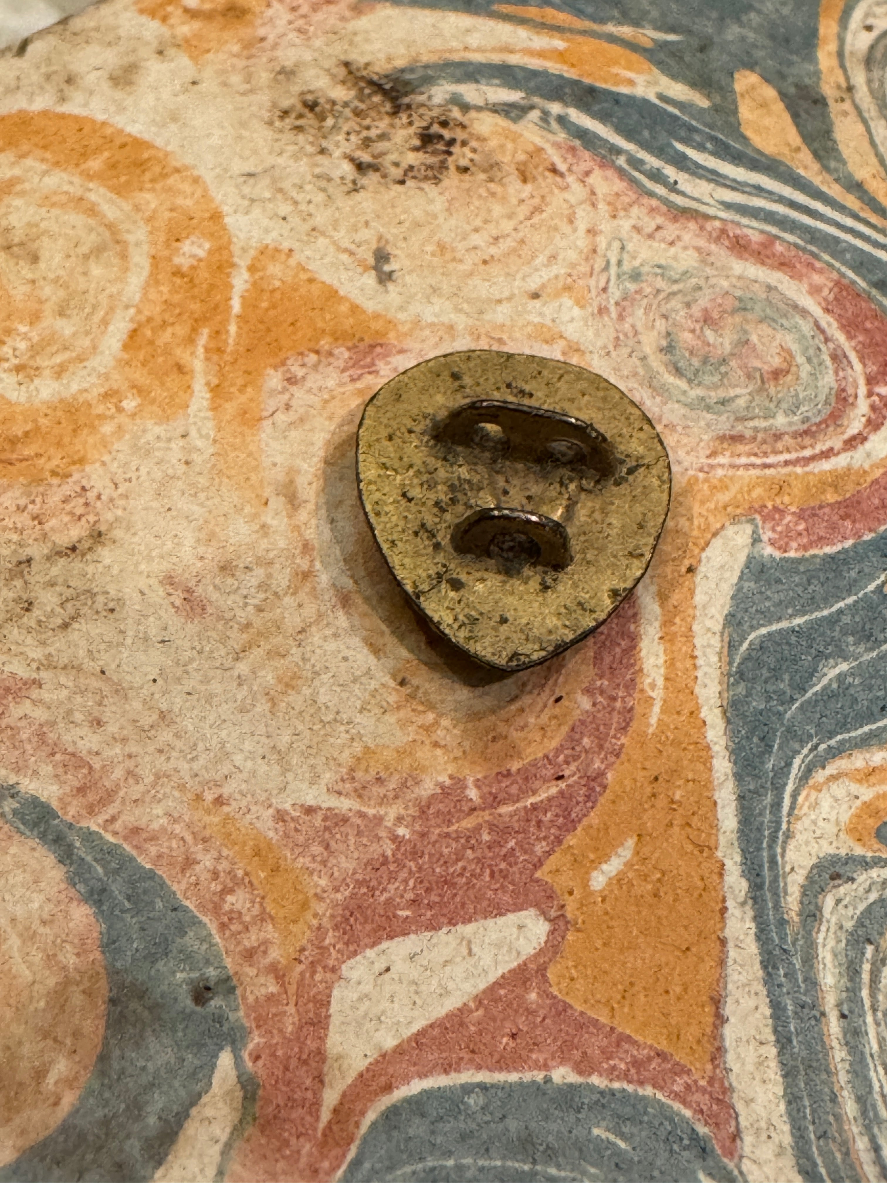 Antique French Sacred Heart Collar Pin