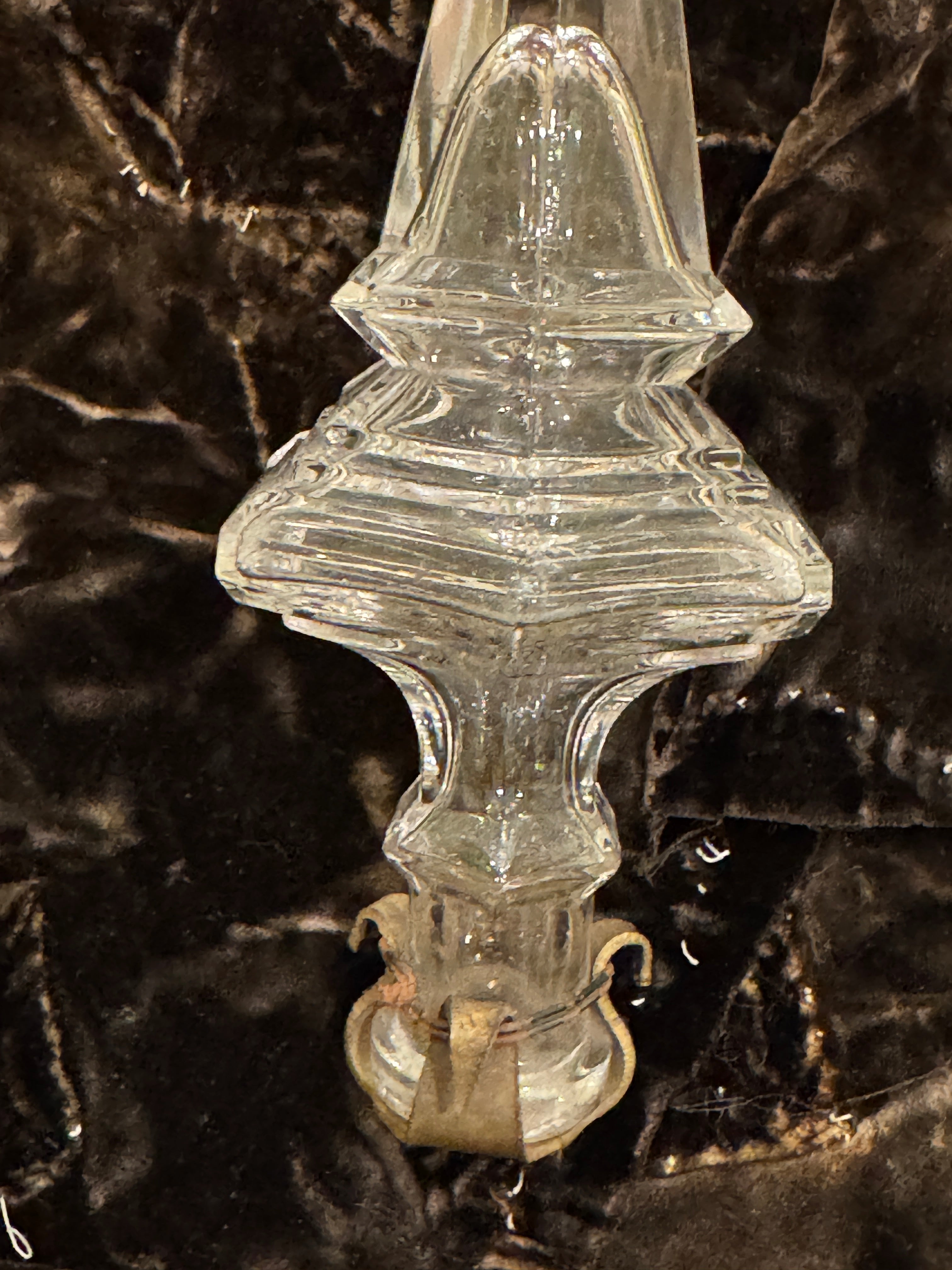 19th-CenturyFrench Crystal Poignard Finial