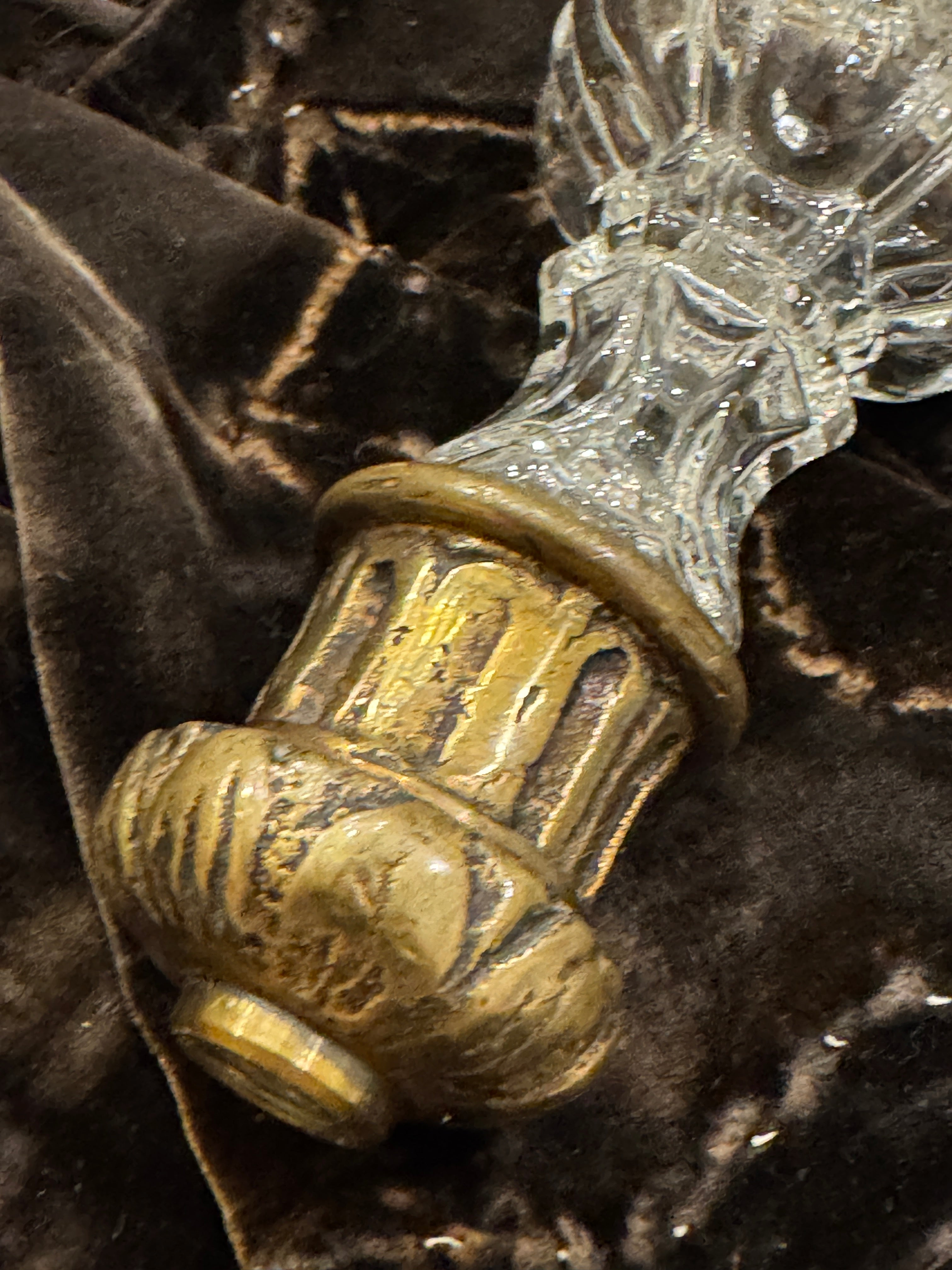 19th-CenturyFrench Crystal Poignard Finial