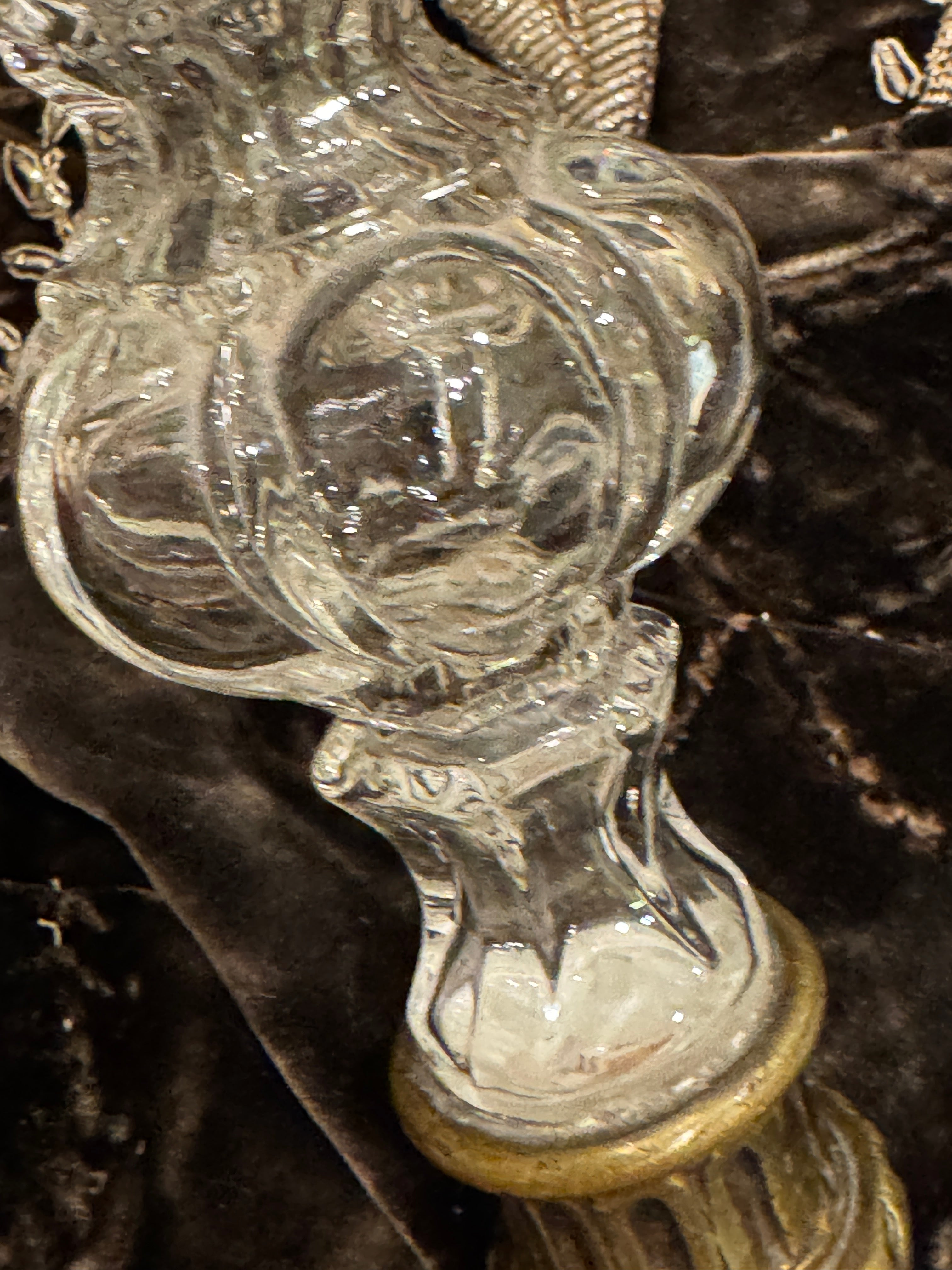 19th-CenturyFrench Crystal Poignard Finial