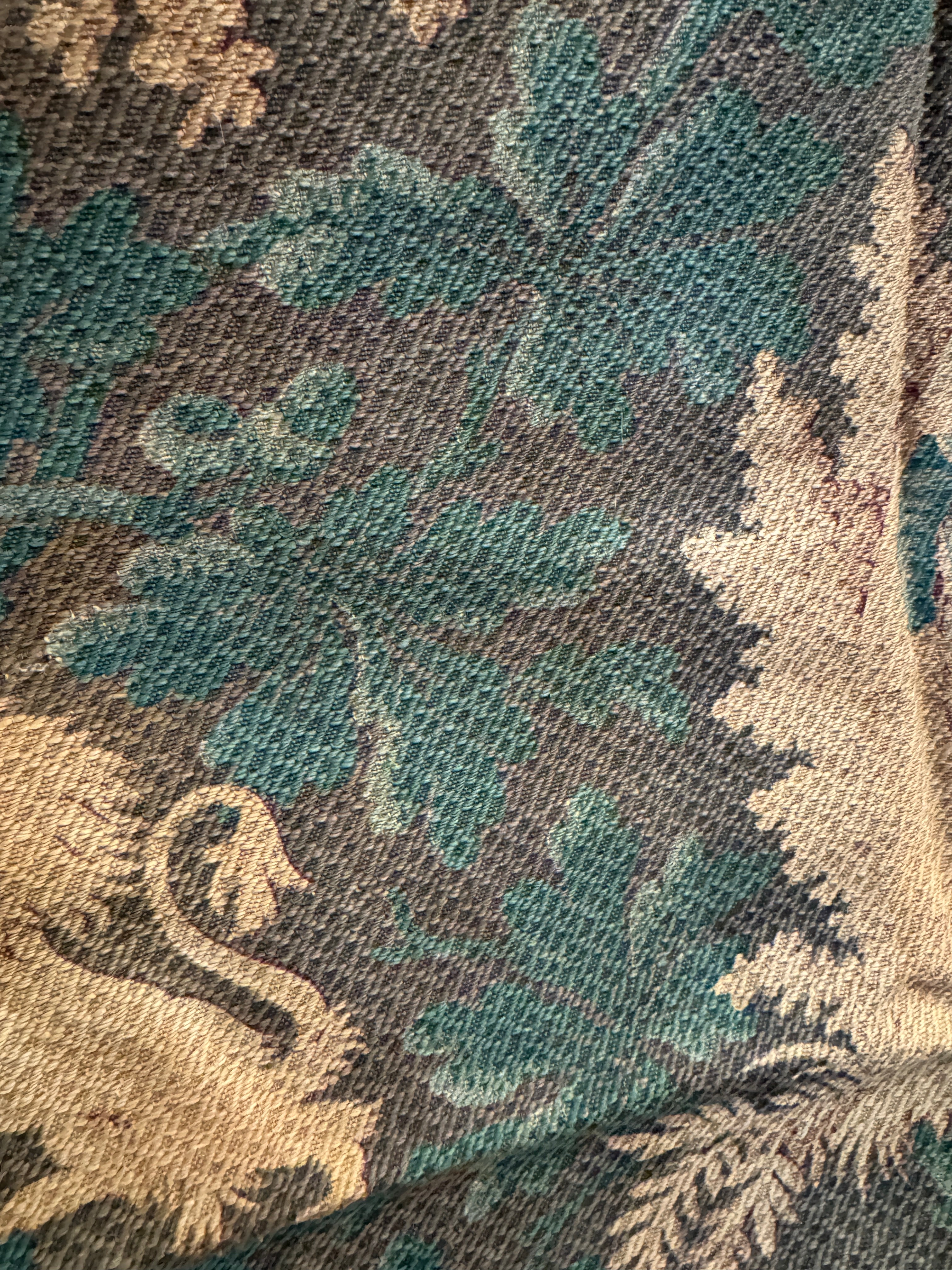 Antique 1800s French Woven Panel Panel  *