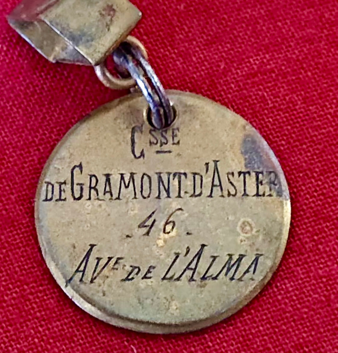 Antique French 1800s Engraved Tags