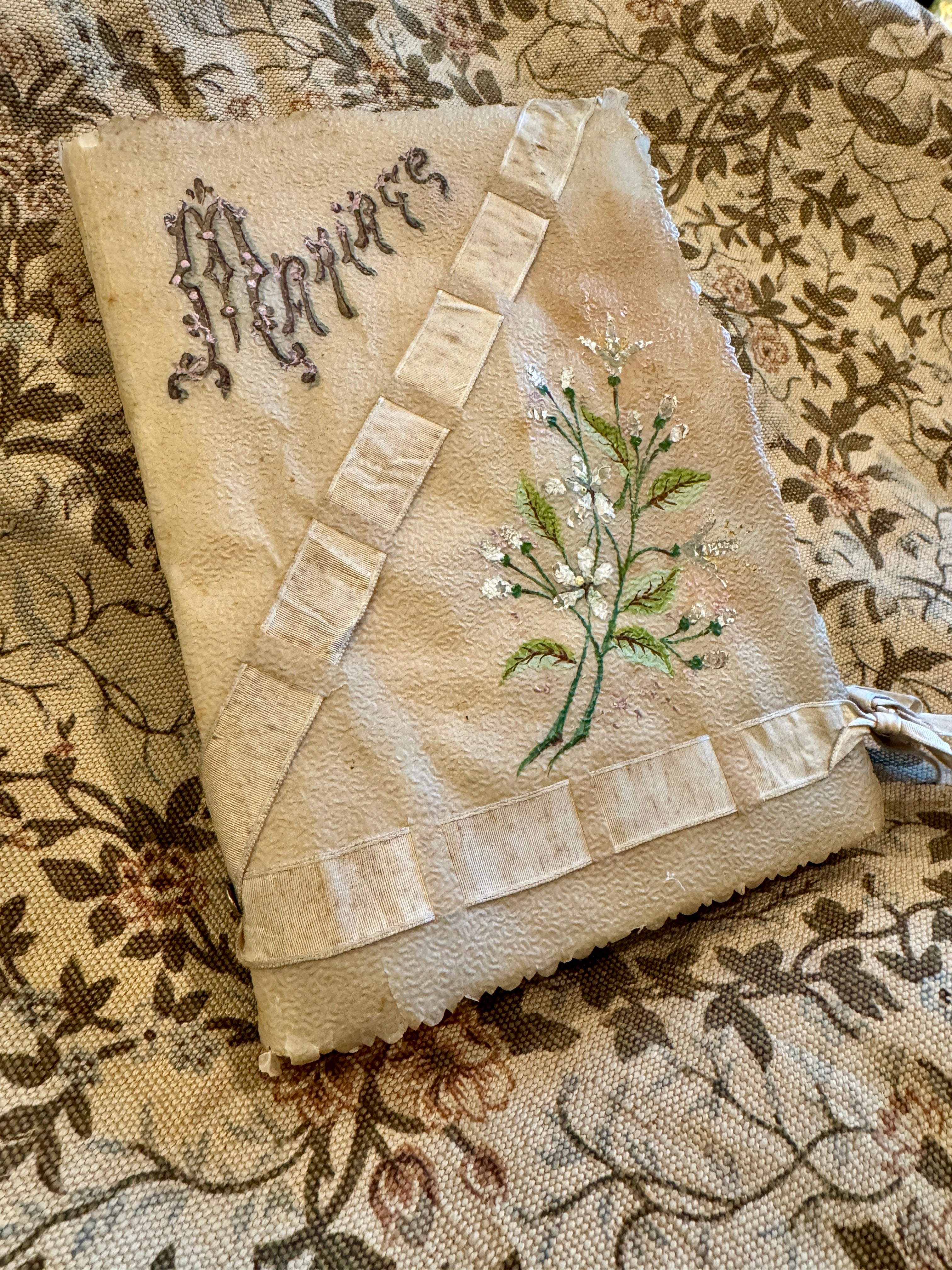 Antique French Faux Marriage Book