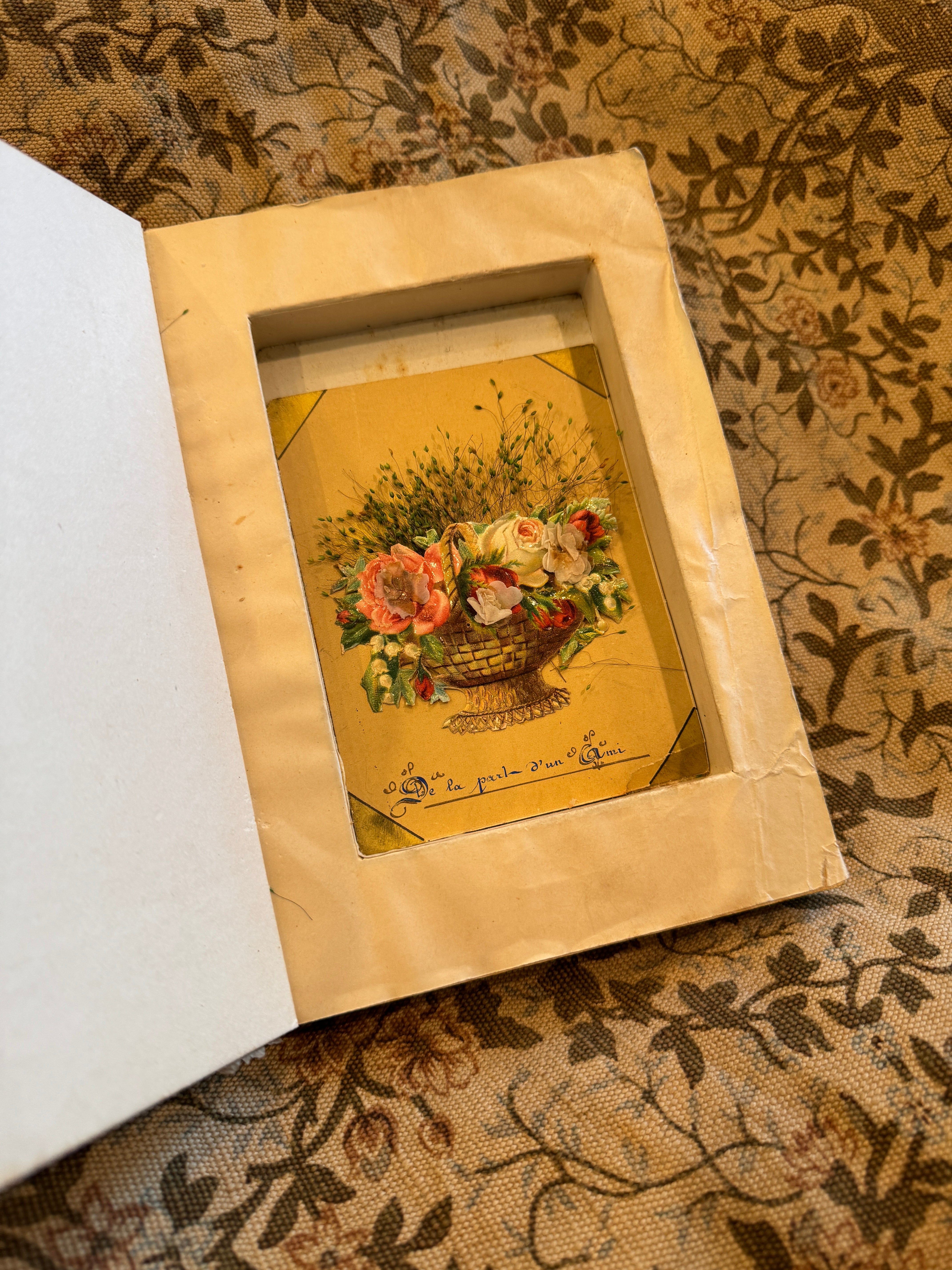 Antique French Faux Marriage Book