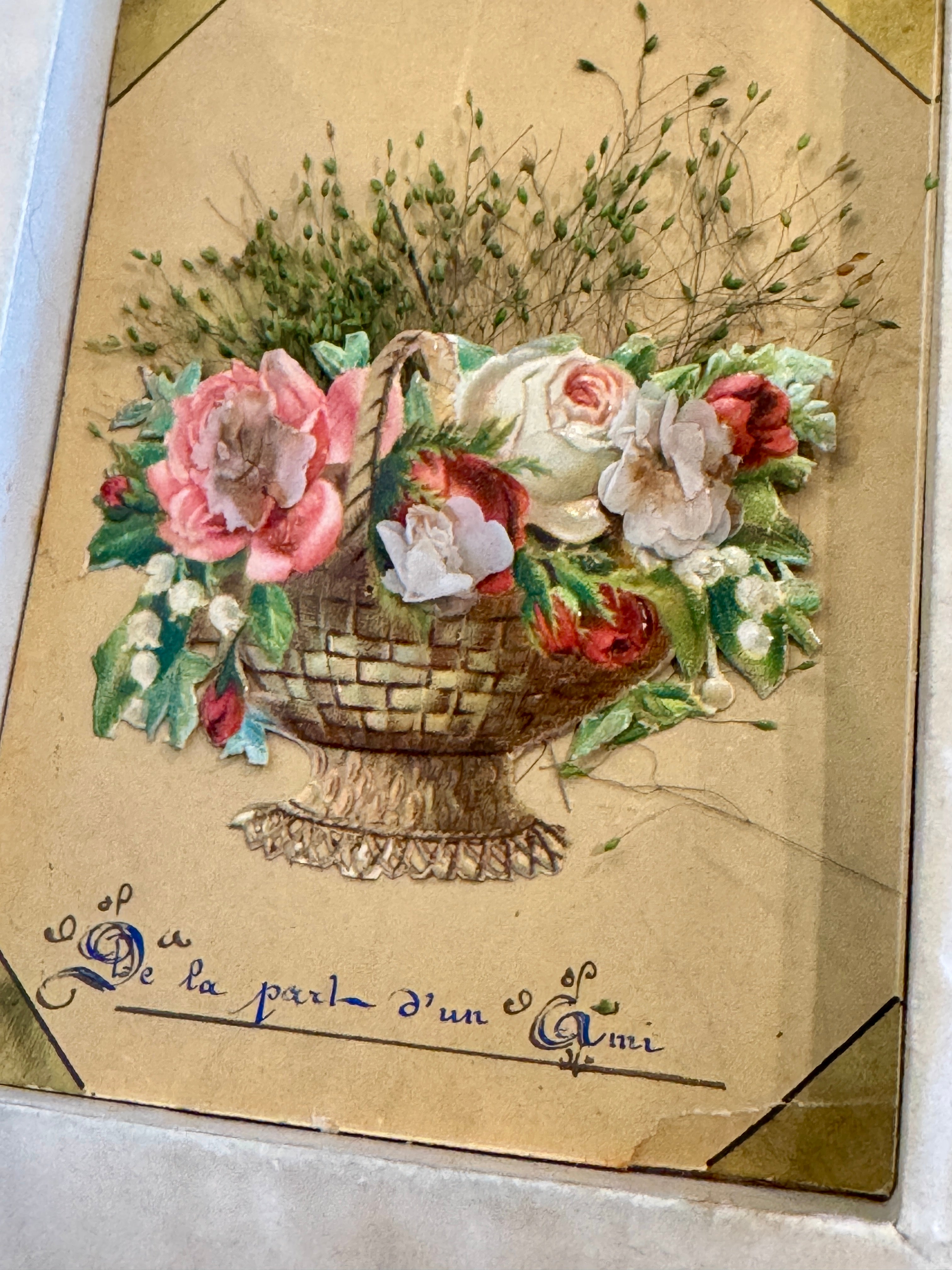 Antique French Faux Marriage Book