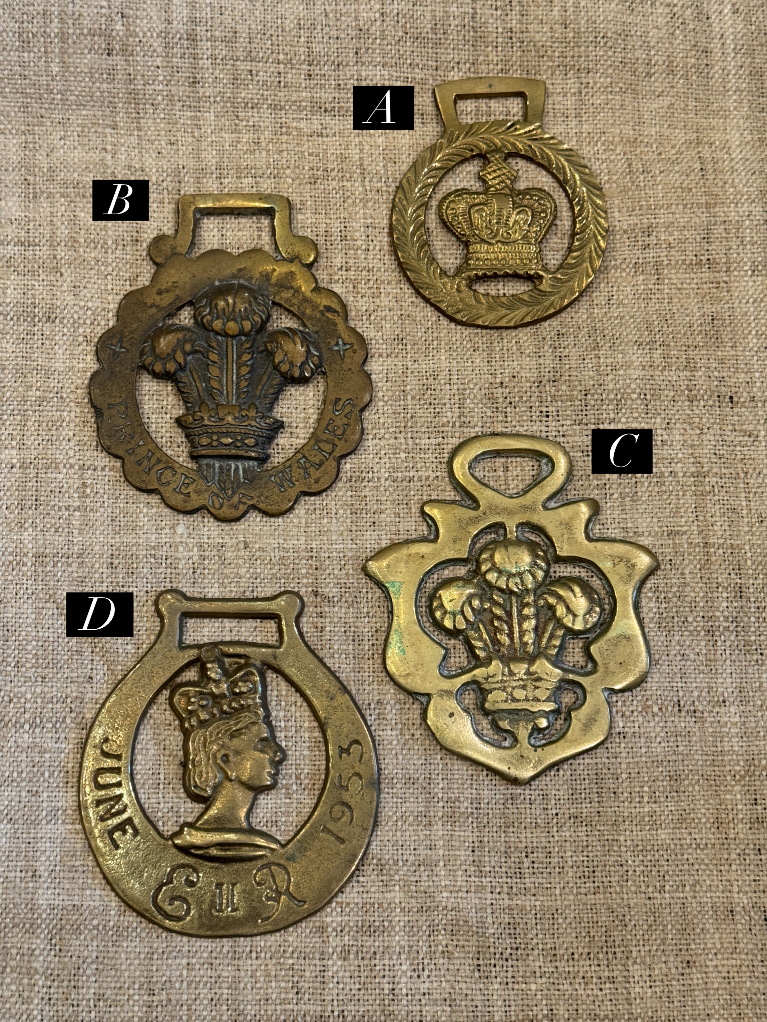 Vintage English Souvenir Horse Brass