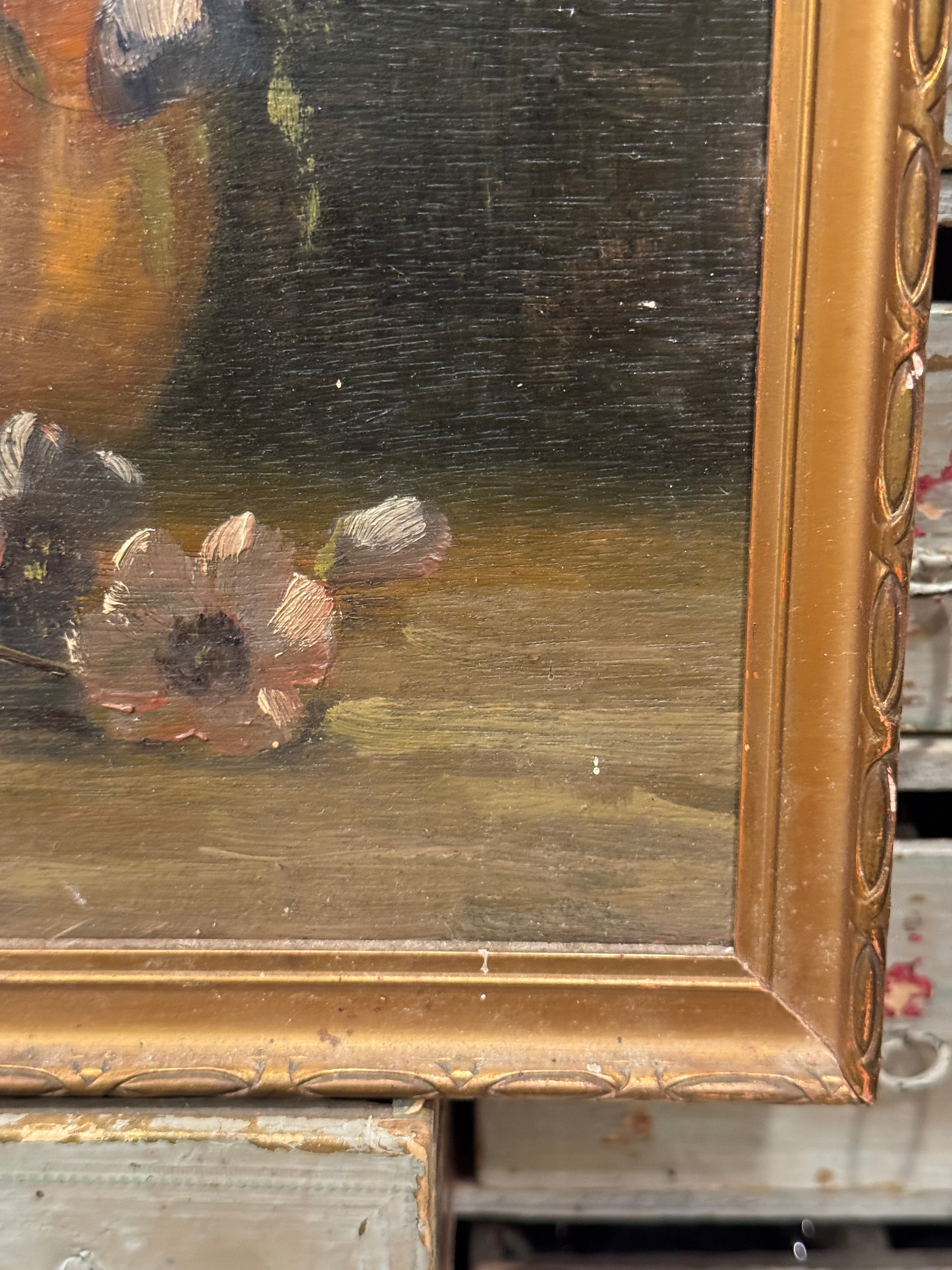 Antique French Framed Botanical Picture