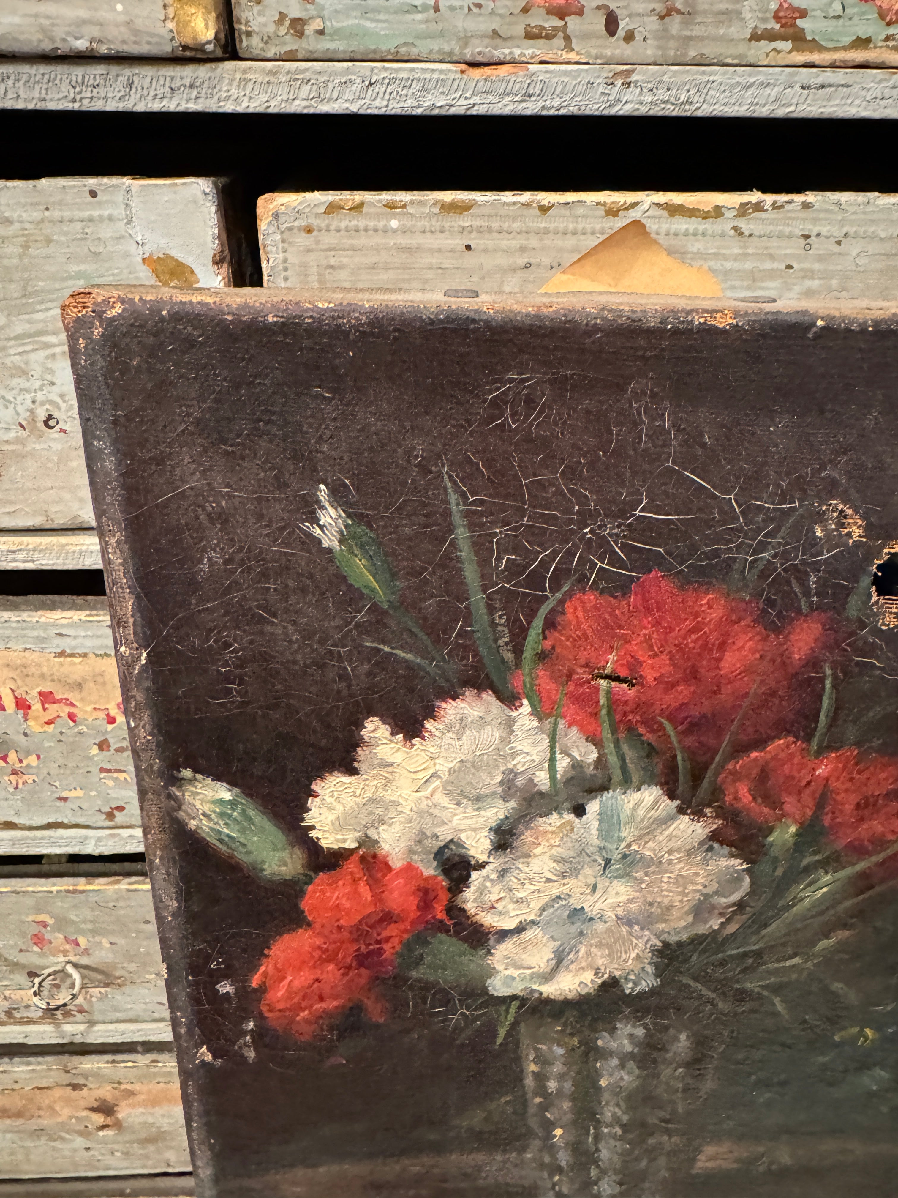 Antique 1800s French Botanical Painting