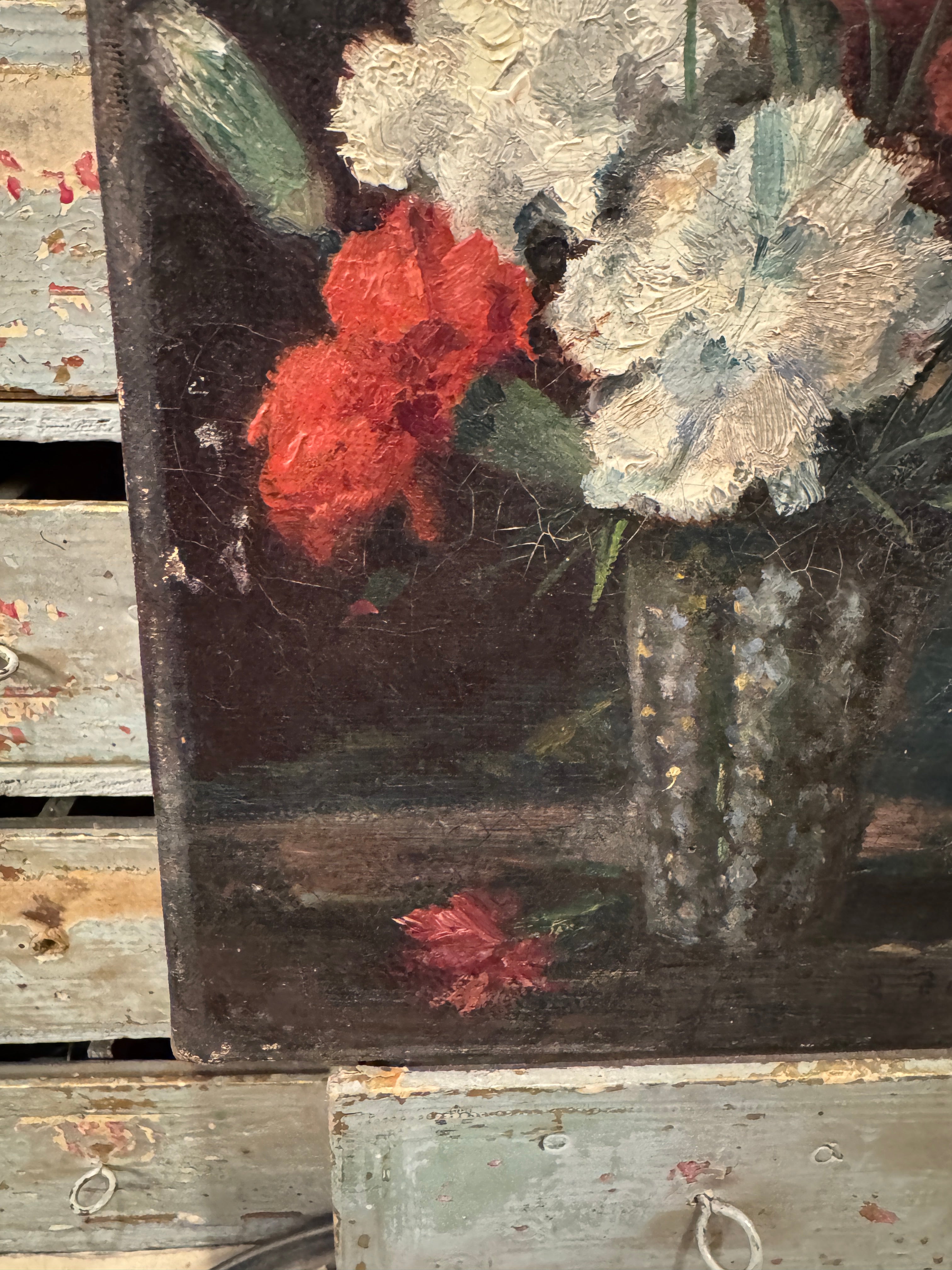 Antique 1800s French Botanical Painting