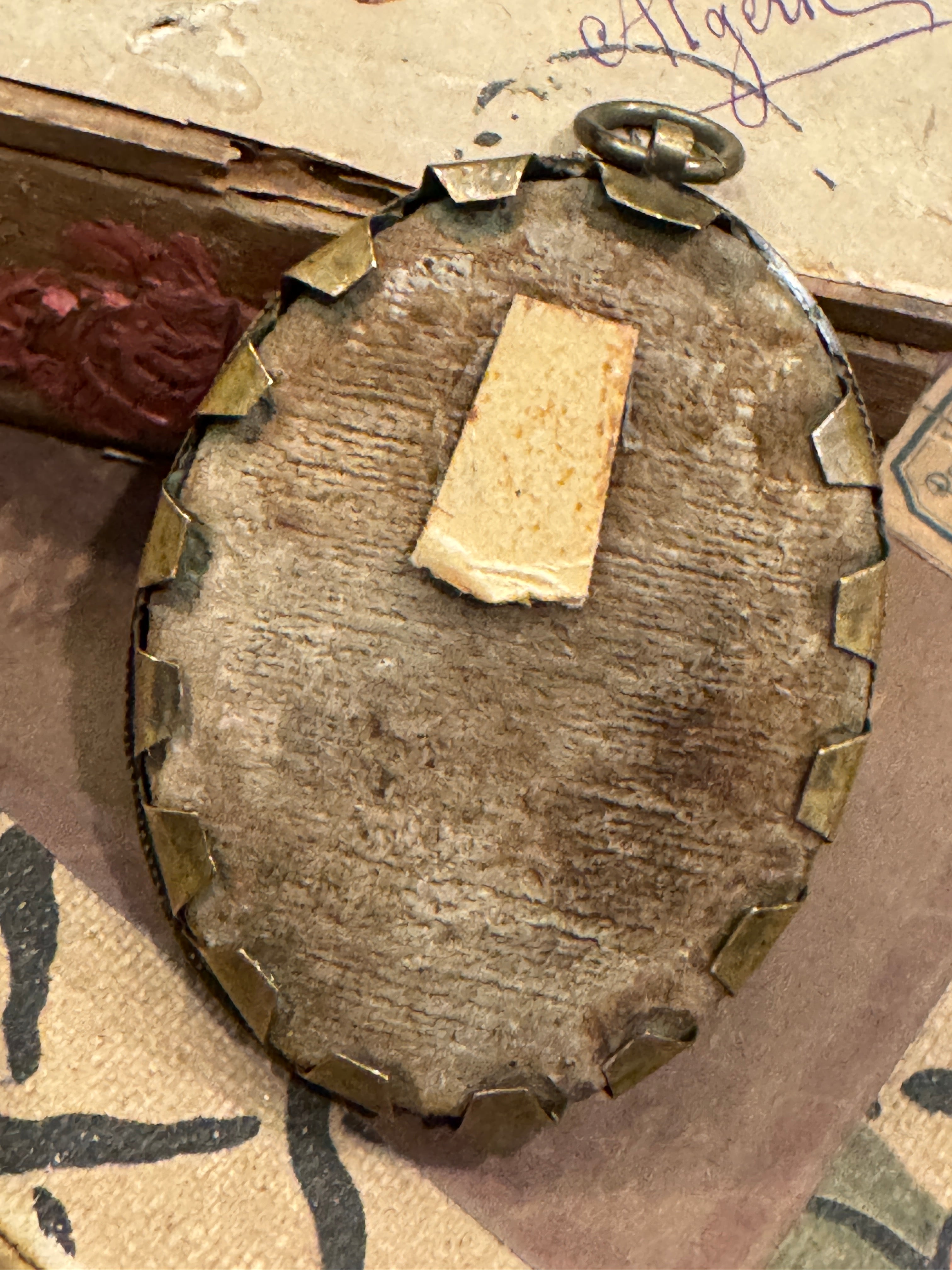 Antique French 1800s Portrait Picture