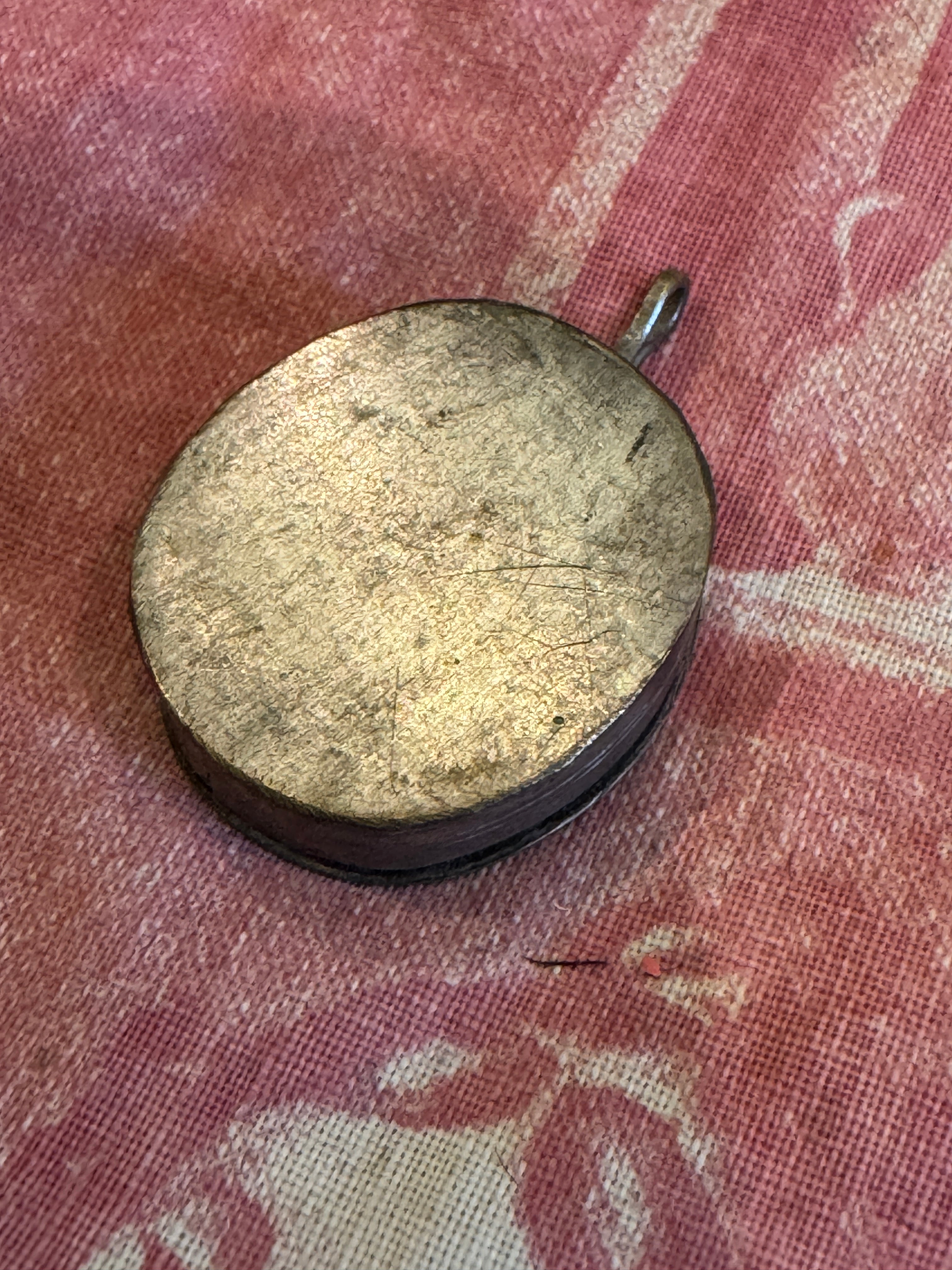 Antique 1800s French Oval Reliquary