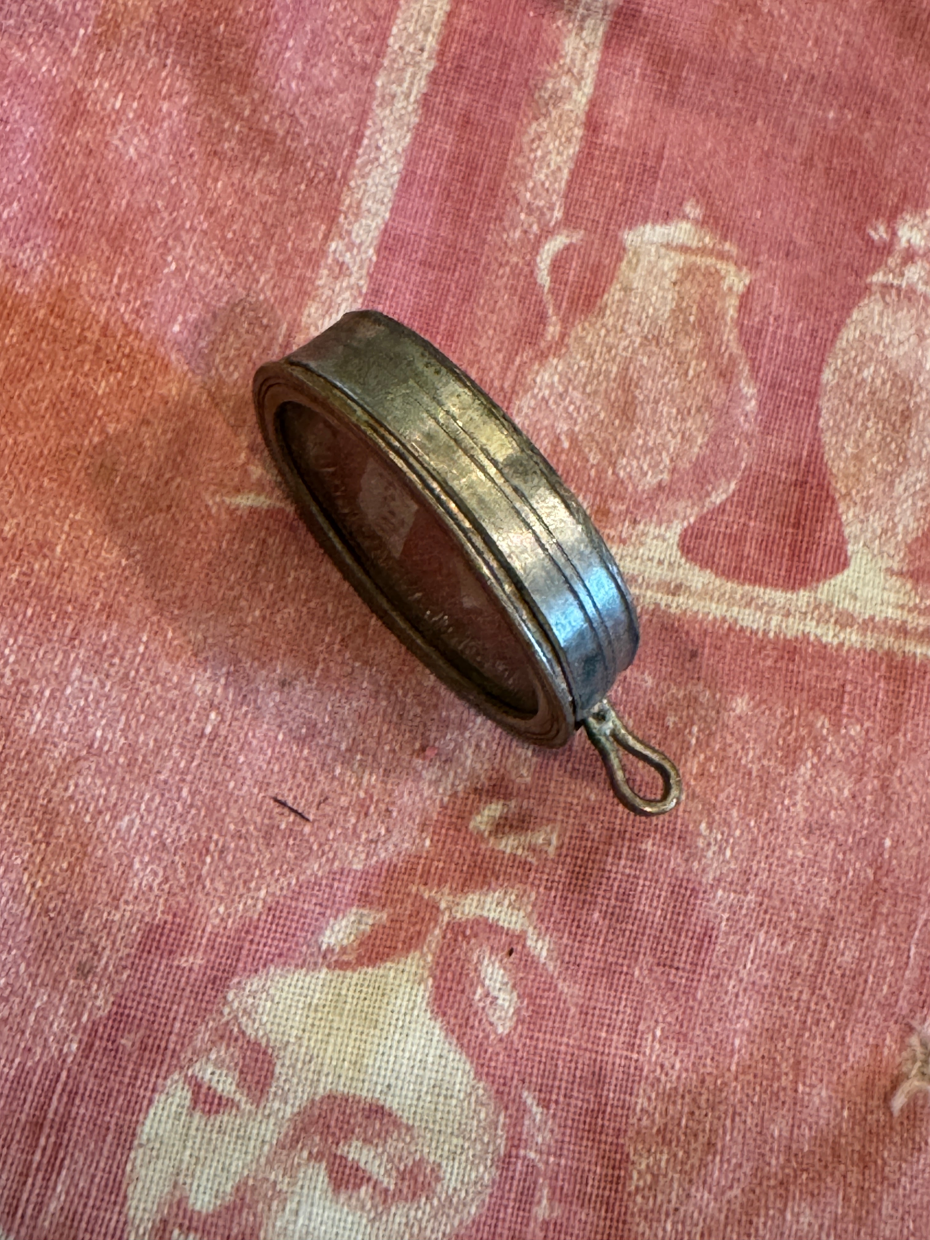 Antique 1800s French Oval Reliquary