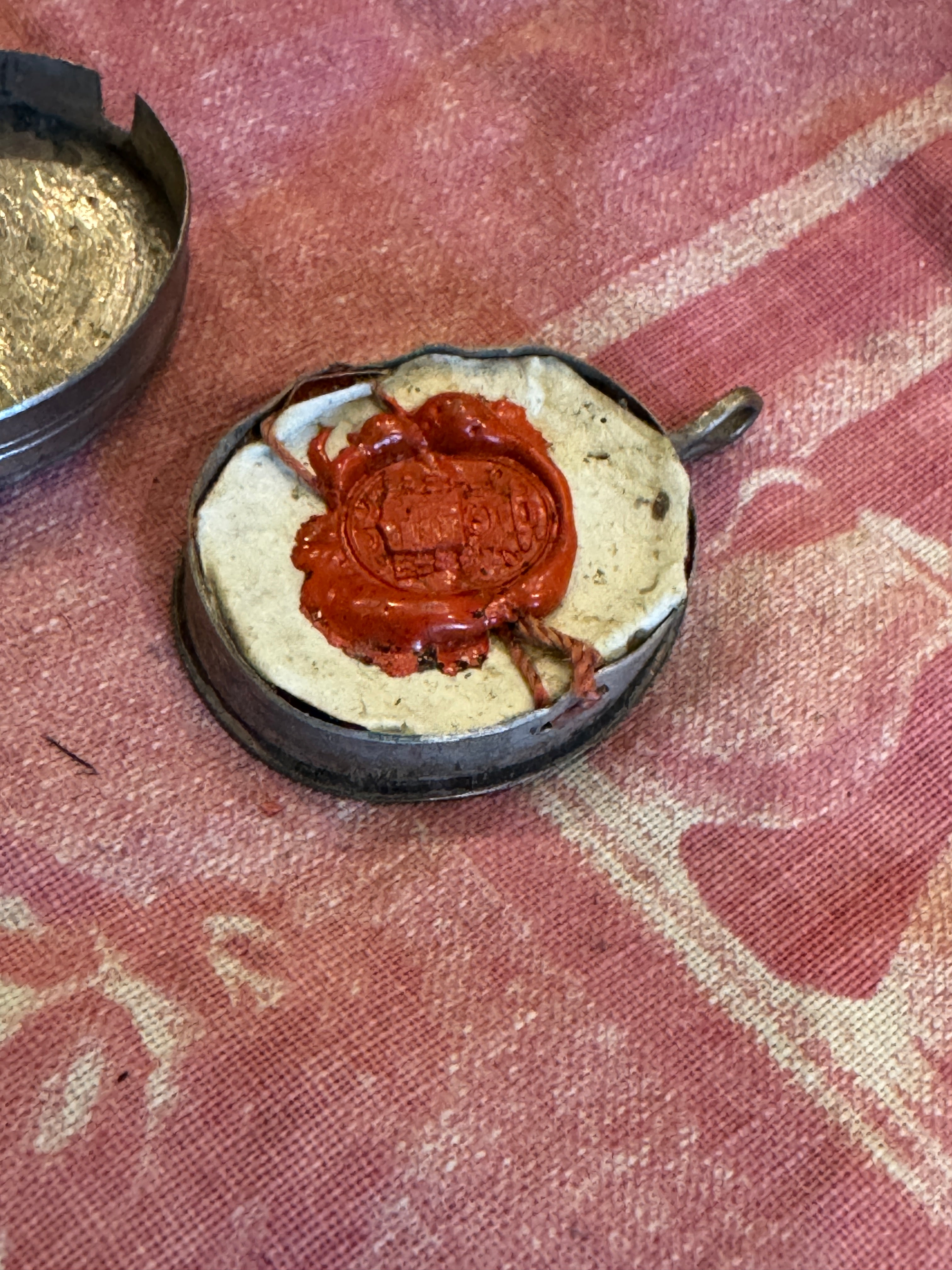 Antique 1800s French Oval Reliquary