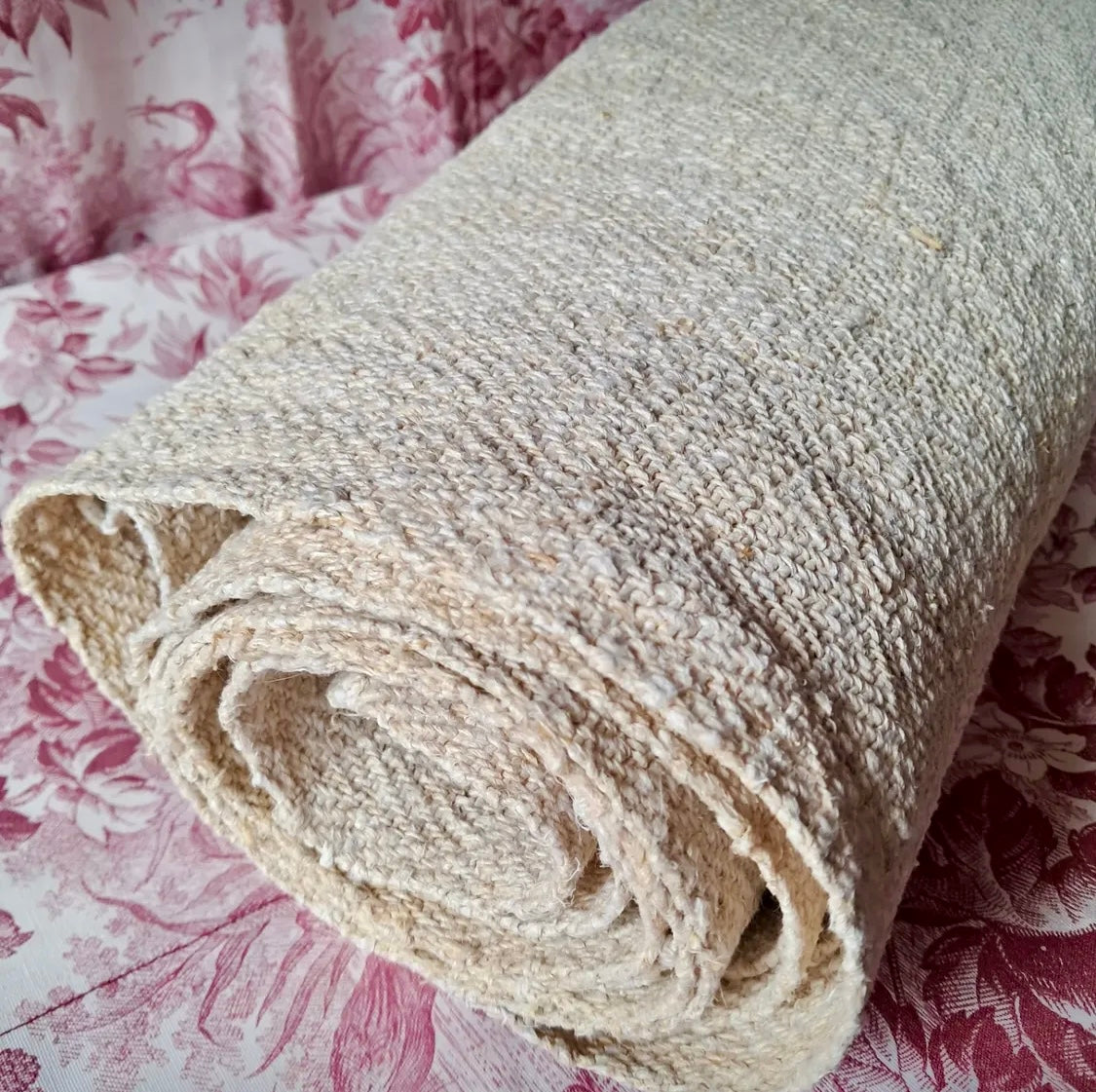 Beautiful Antique 1800s French Chanvre Linen *