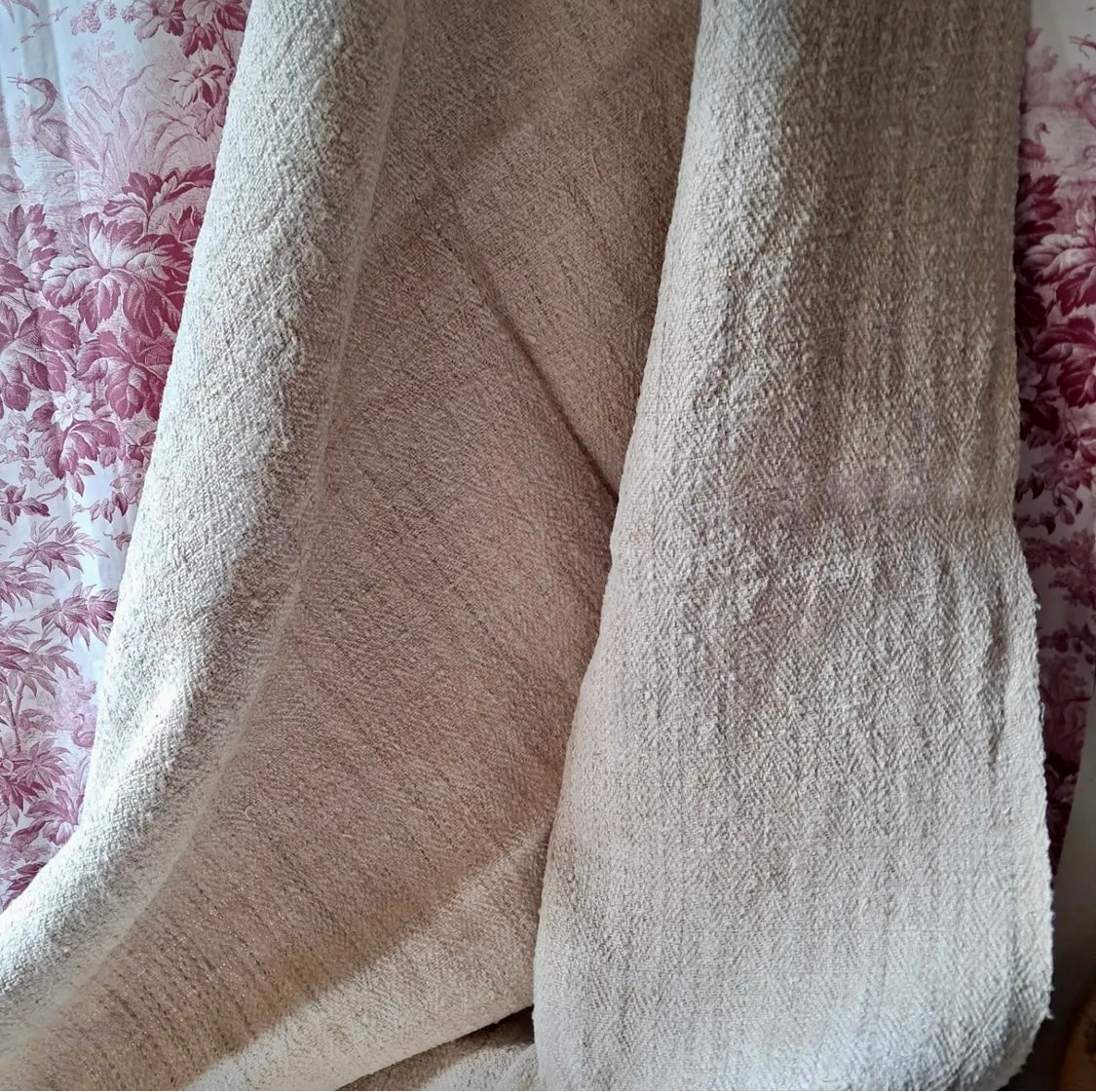 Beautiful Antique 1800s French Chanvre Linen *