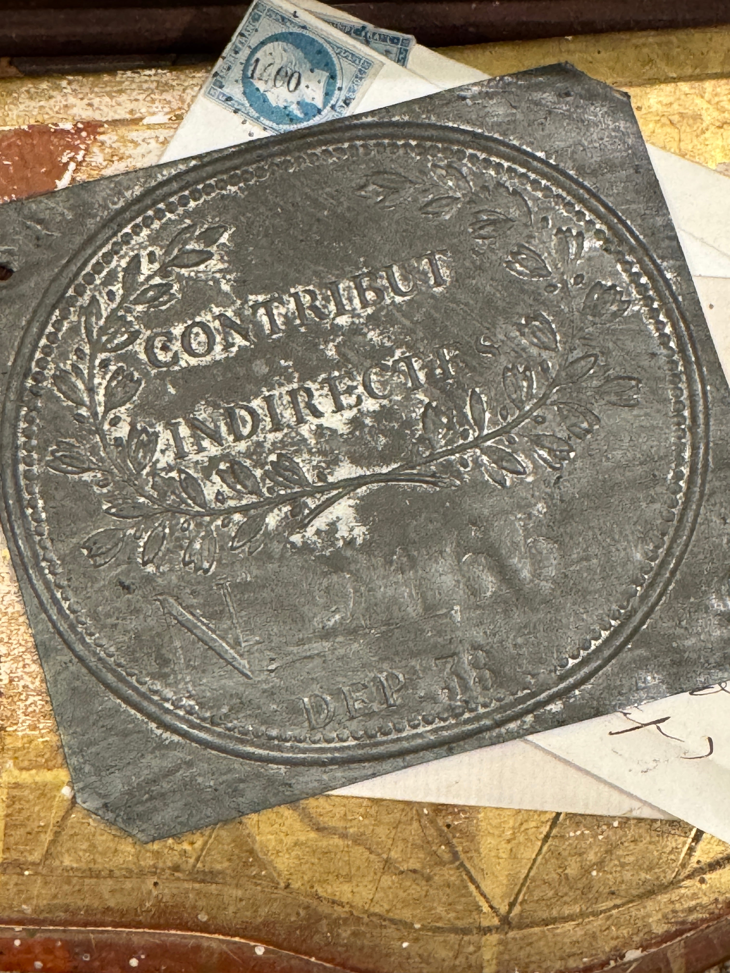 PLAQUE de METIER - CONTRIBUTIONS INDIRECTES