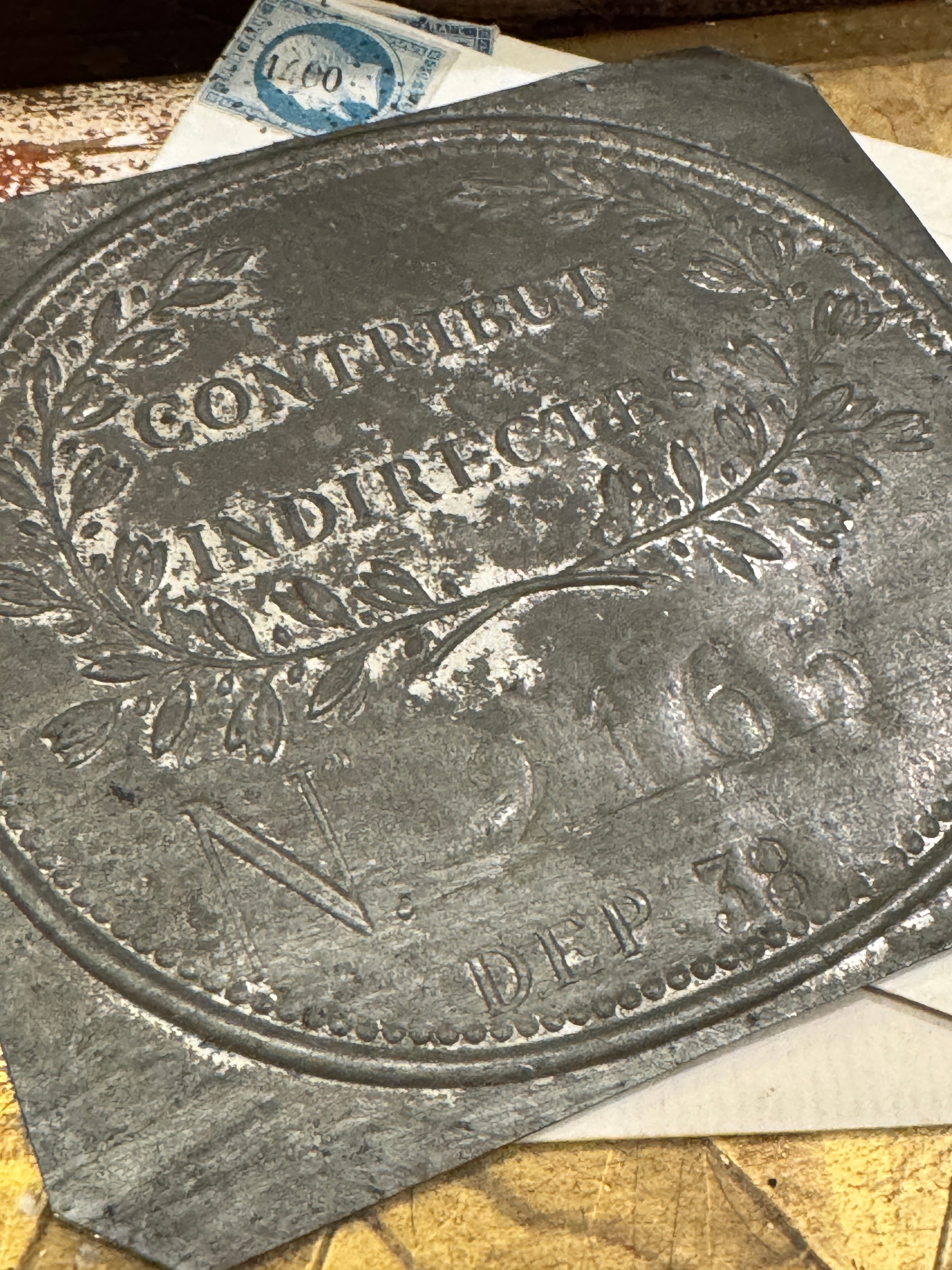 PLAQUE de METIER - CONTRIBUTIONS INDIRECTES