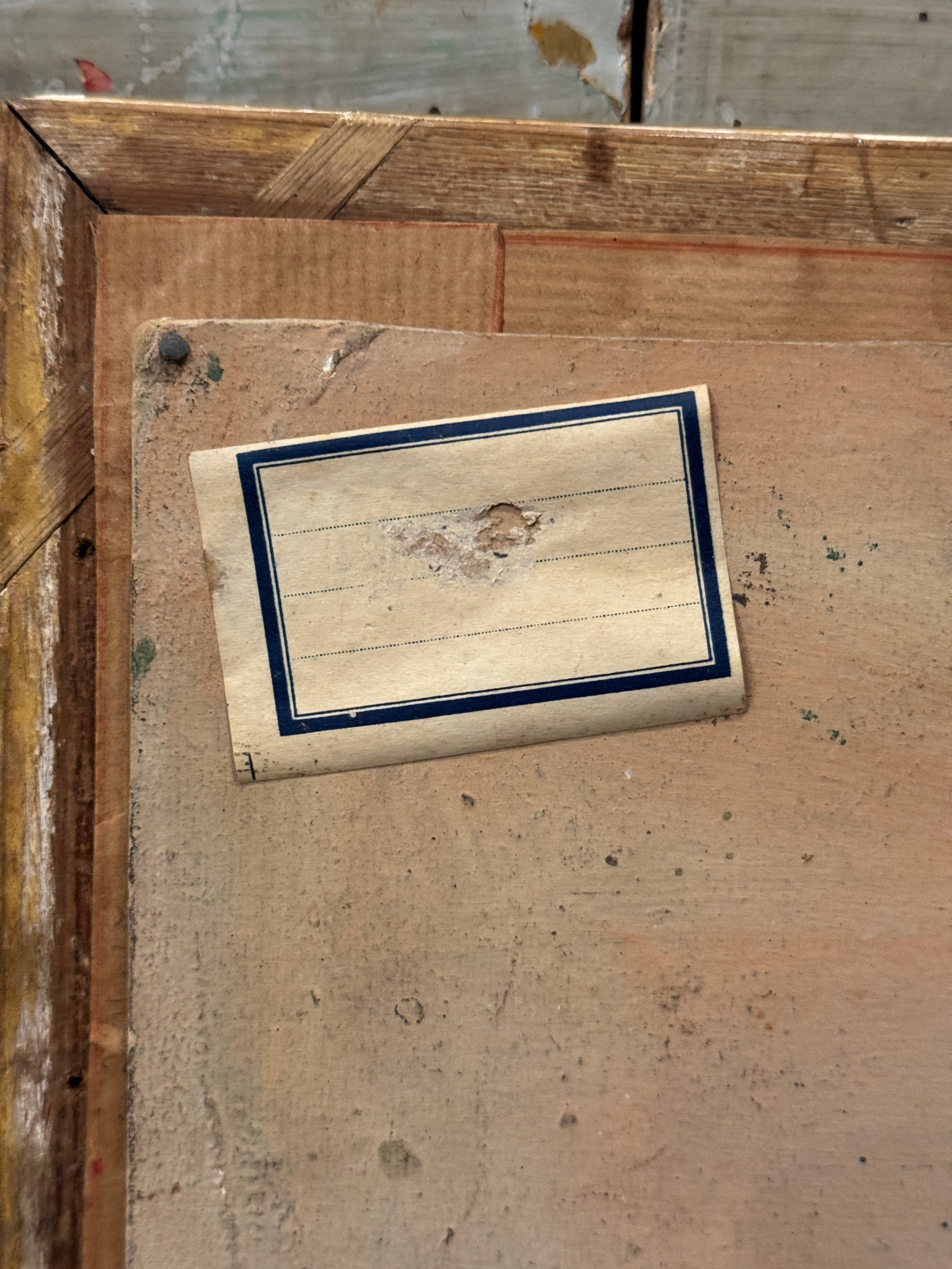 RESERVED - Antique French 1800s Framed Botanical Painting