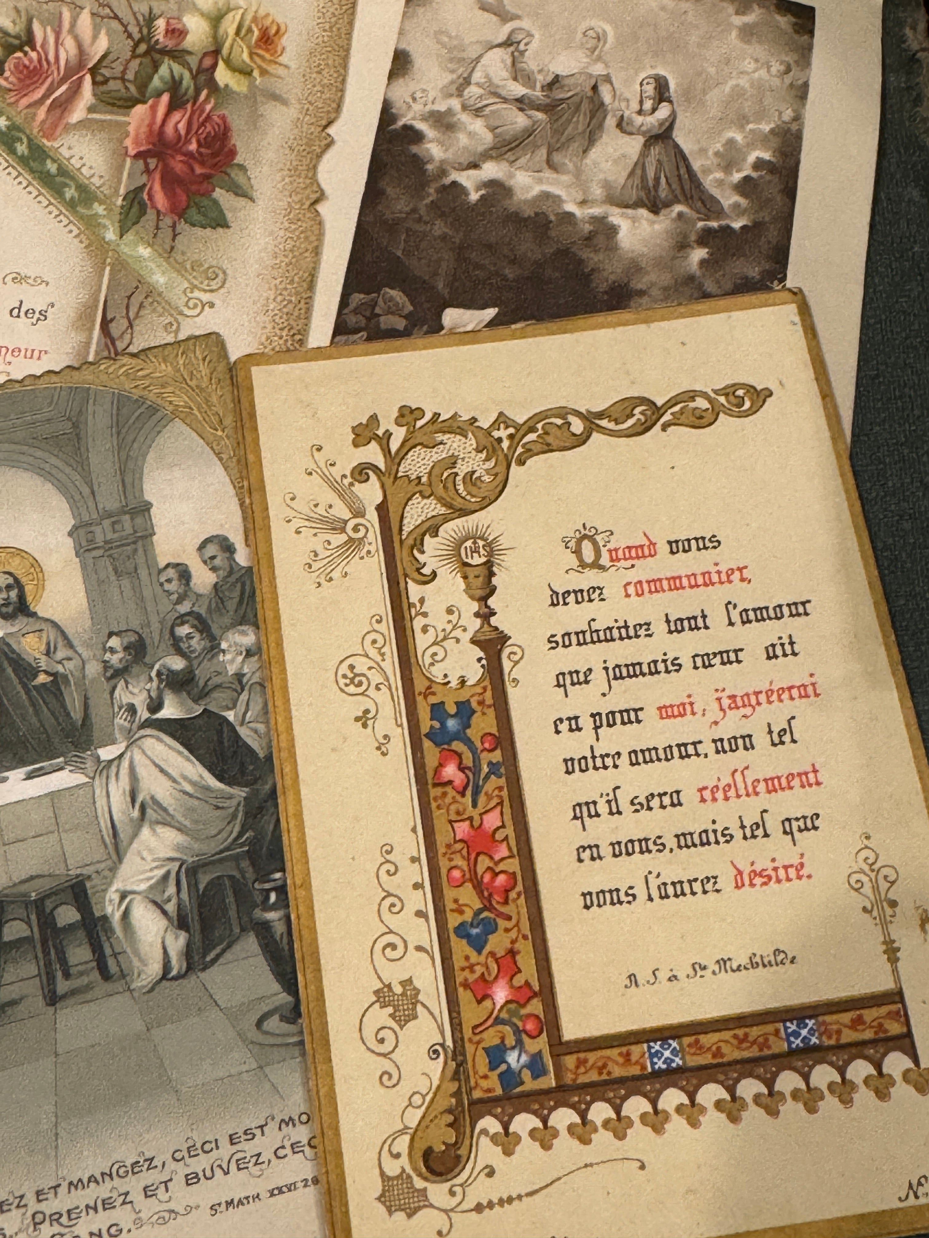 Set of 12 - 19th - 20th C French Religious Holy Cards