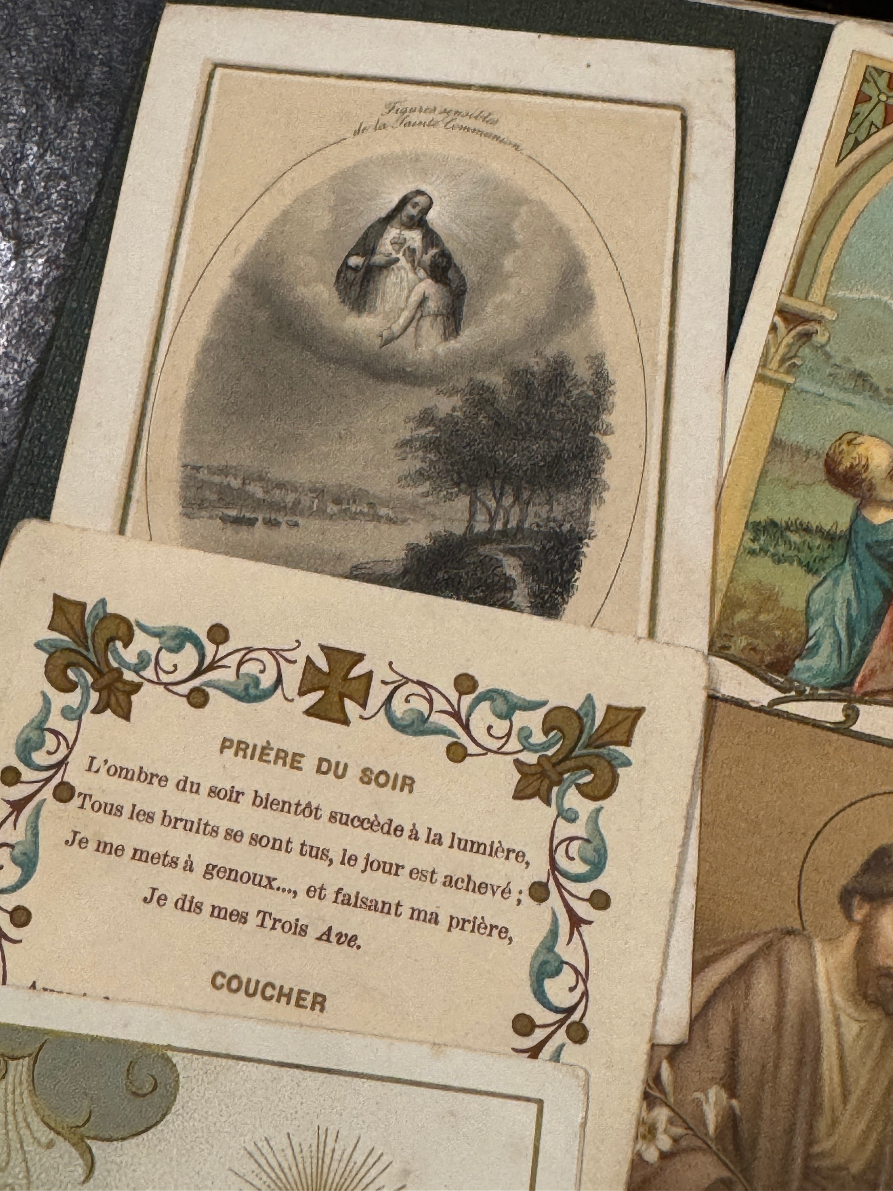 Set of 12 - 19th - 20th C French Religious Holy Cards
