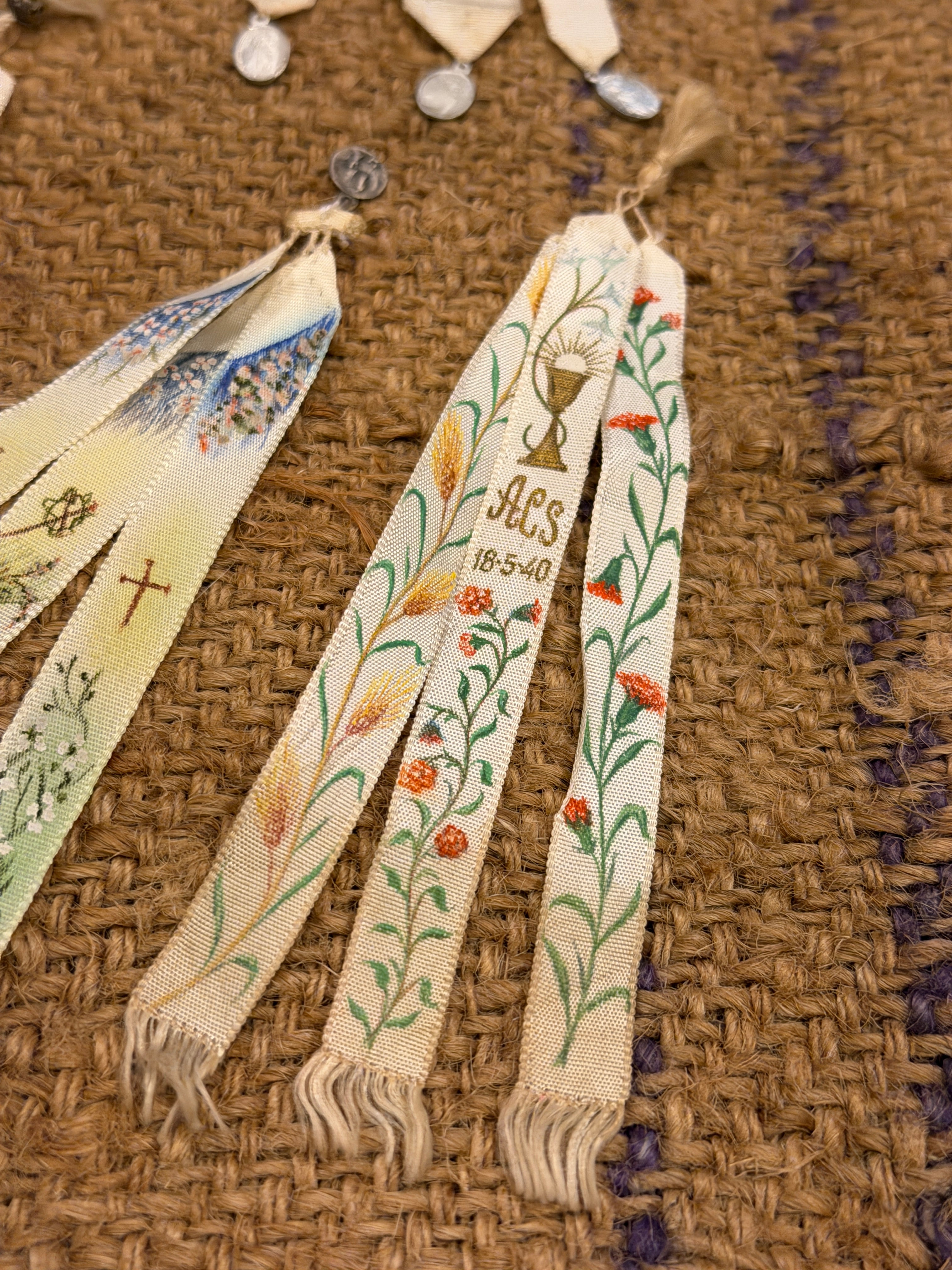 Antique 1800s French Religious Ribbons – Monahan Papers