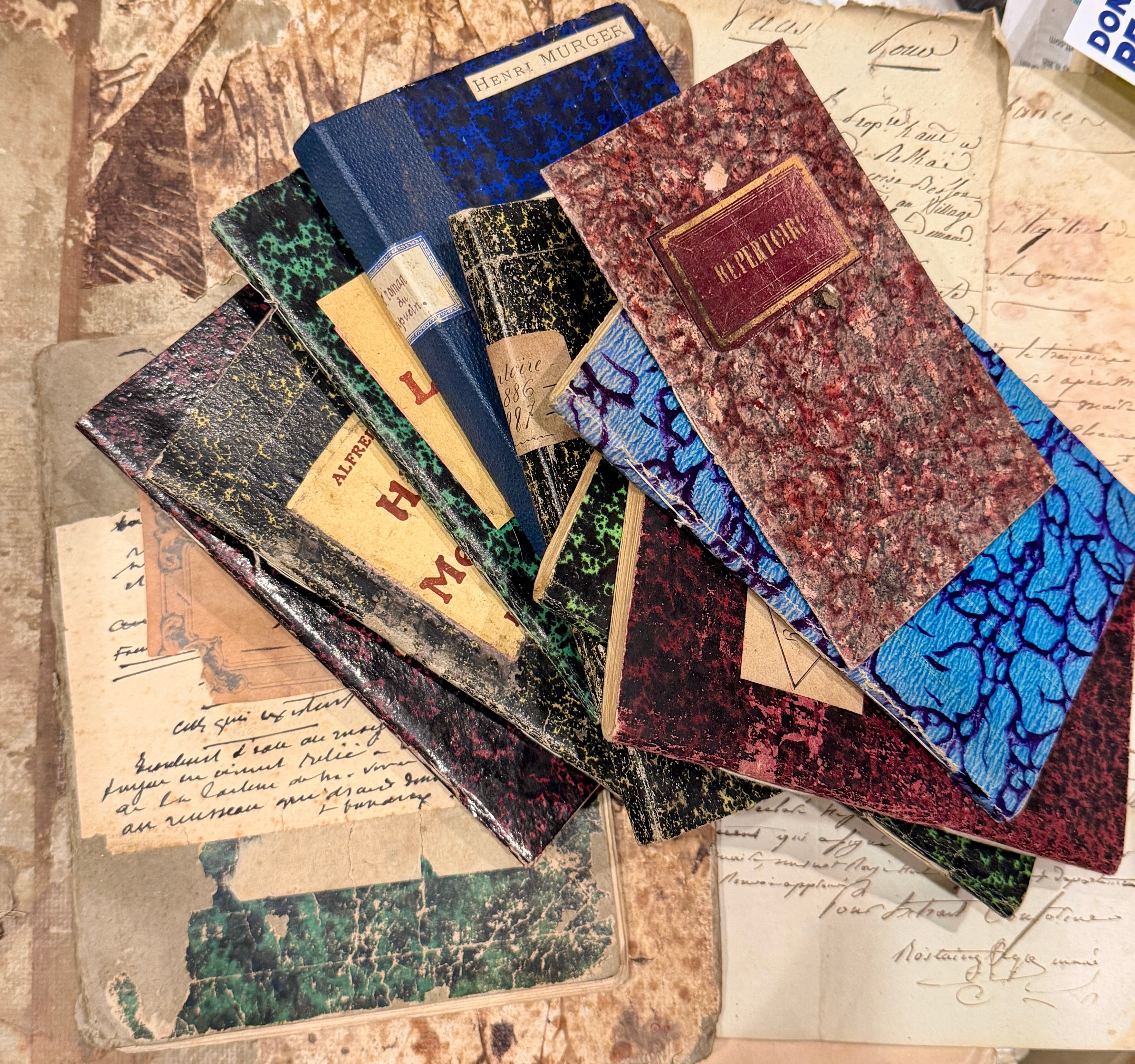 Antique 1800s French Note Book – Monahan Papers