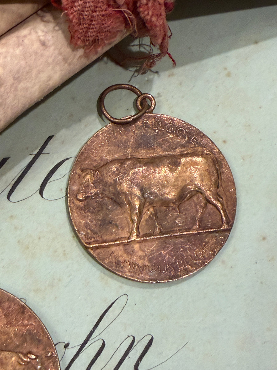 Antique Agricultural Cow Medals - H6 – Monahan Papers