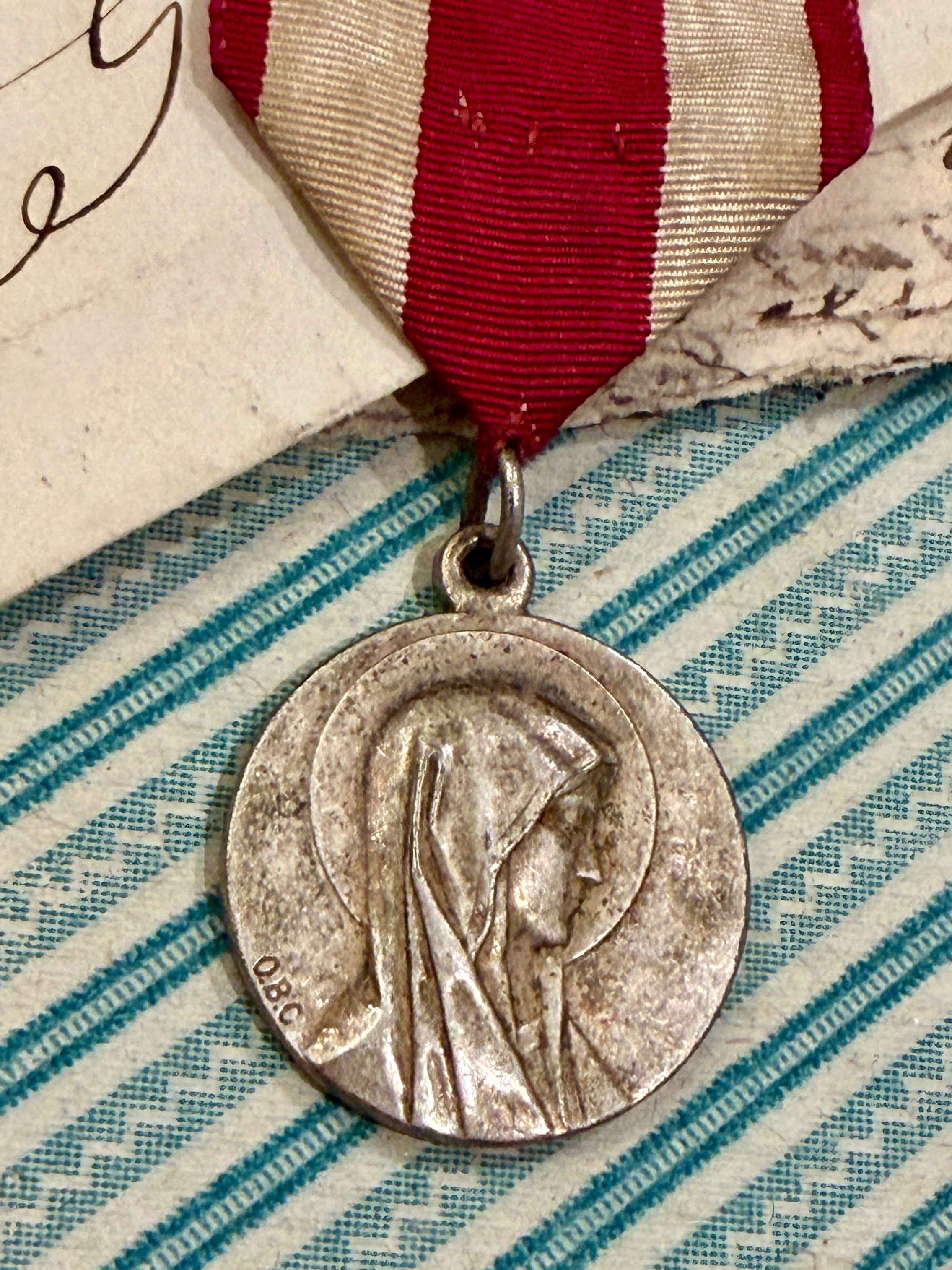 Vintage Our Lady of Lourdes Medal - OBC – Monahan Papers