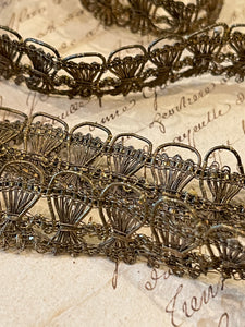 French Antique Gold/Bronze Metal Trim Circa mid 1800s