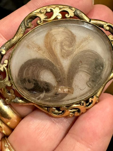 Reserved - Antique Mourning Brooch