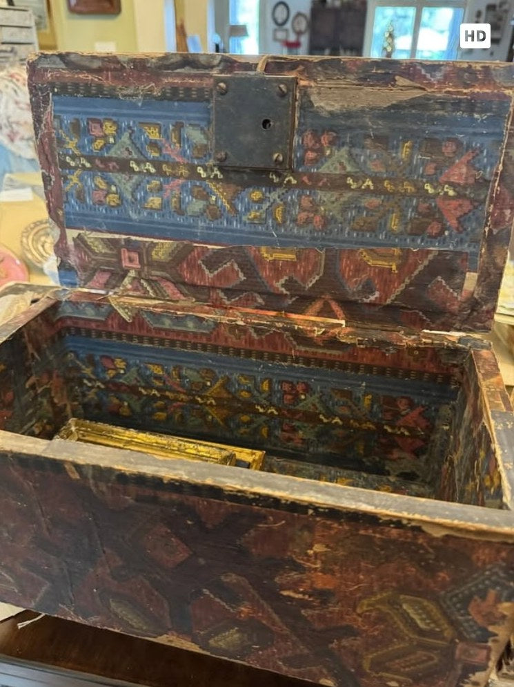Antique French Wallpaper Box