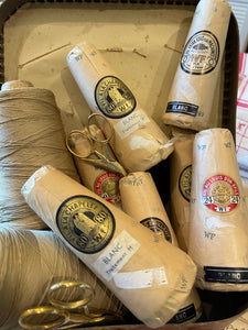 Turn of the Century Fine French White Cone Thread Bobbins
